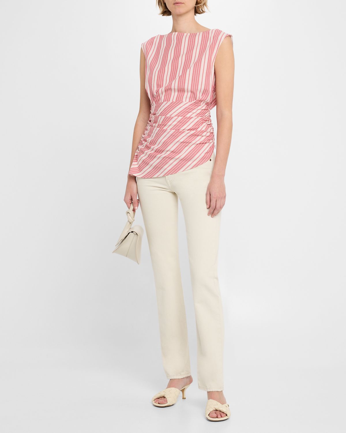 Faithfull the Brand Reign Striped Boat-Neck Top