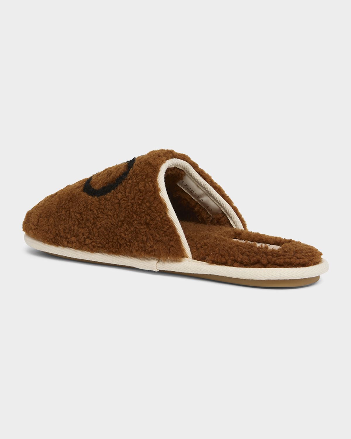 Valentino Garavani Men 's Chambre Shearling VLogo Slippers