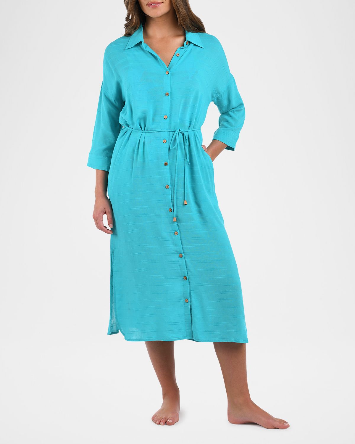 La Blanca Sea Cove Midi Shirtdress Coverup | Thumbnail 2 La Blanca Sea Cove Midi Shirtdress Coverup | Thumbnail 2