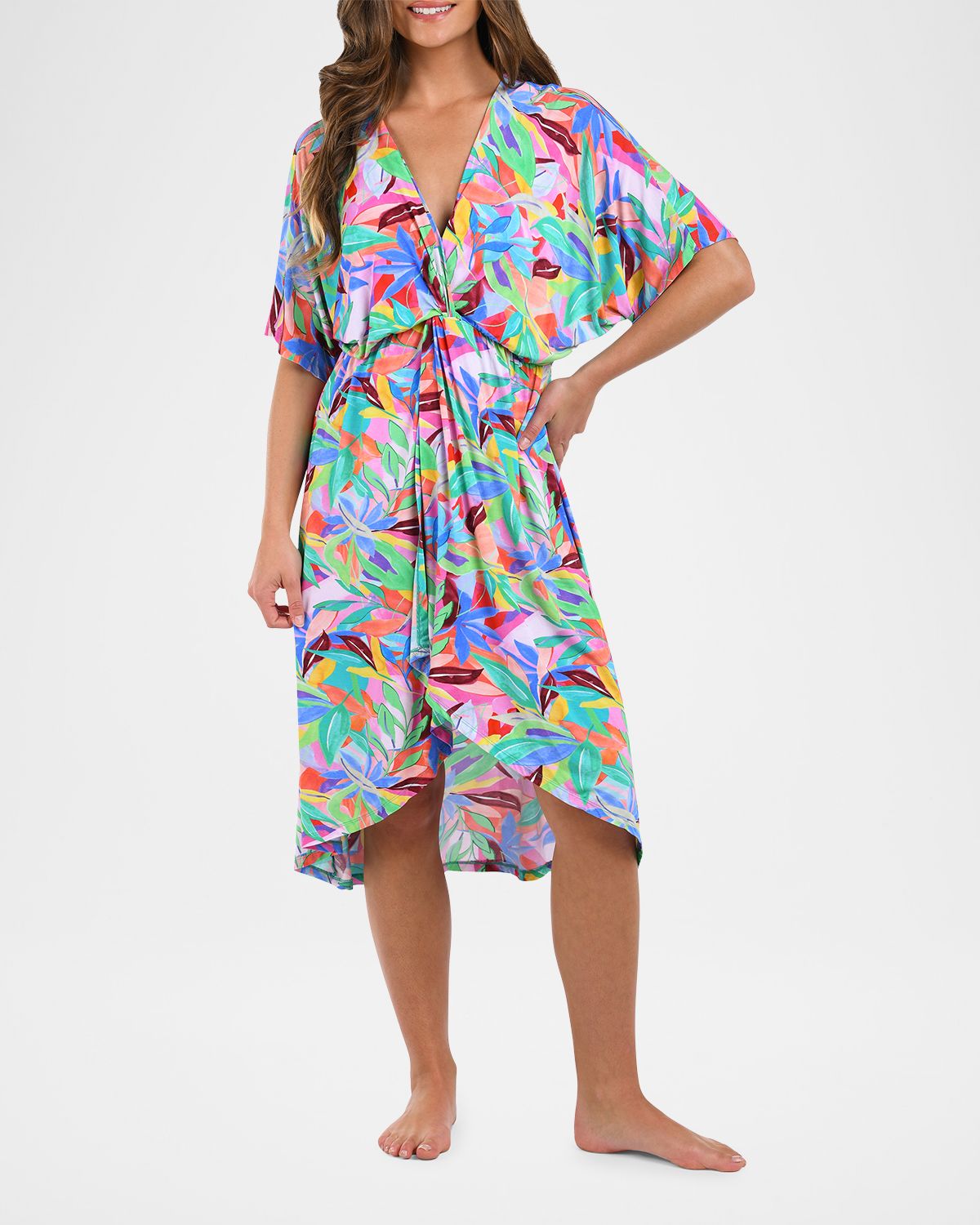 La Blanca Tropi-Flage Twist Sun Dress Coverup | Thumbnail 2 La Blanca Tropi-Flage Twist Sun Dress Coverup | Thumbnail 2
