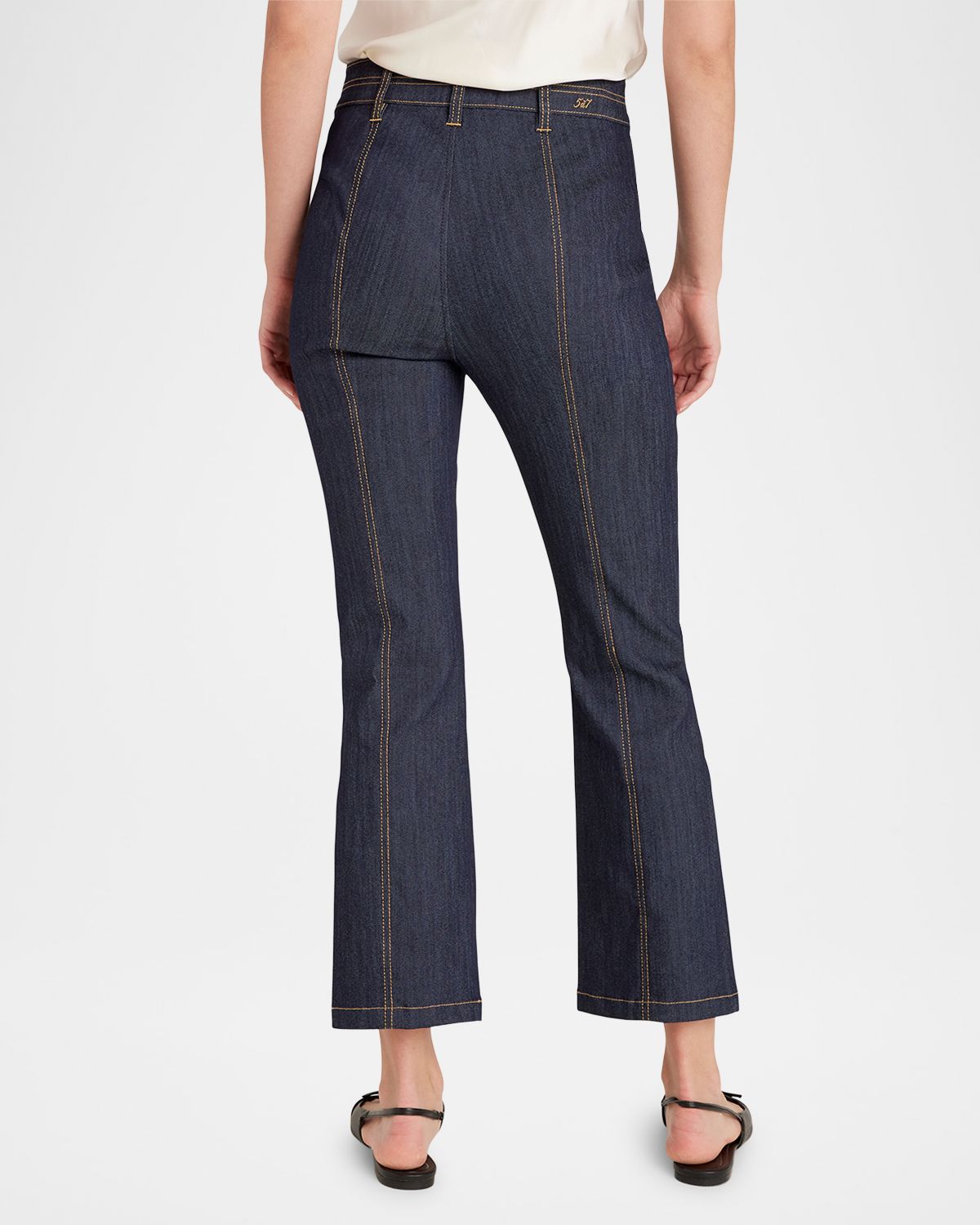 Cinq a Sept Dorothea Denim Patch Pocket Pants