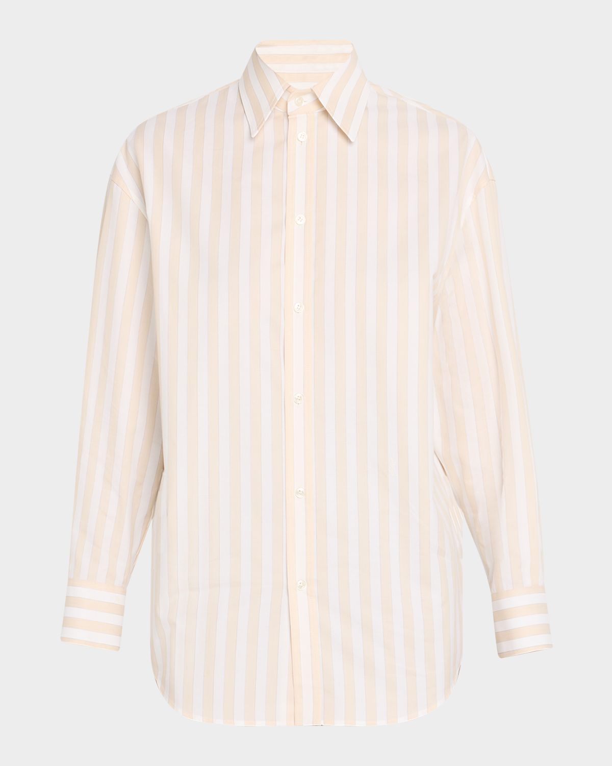Saint Laurent Long-Sleeve Stripe Button-Down Blouse | Thumbnail 6
