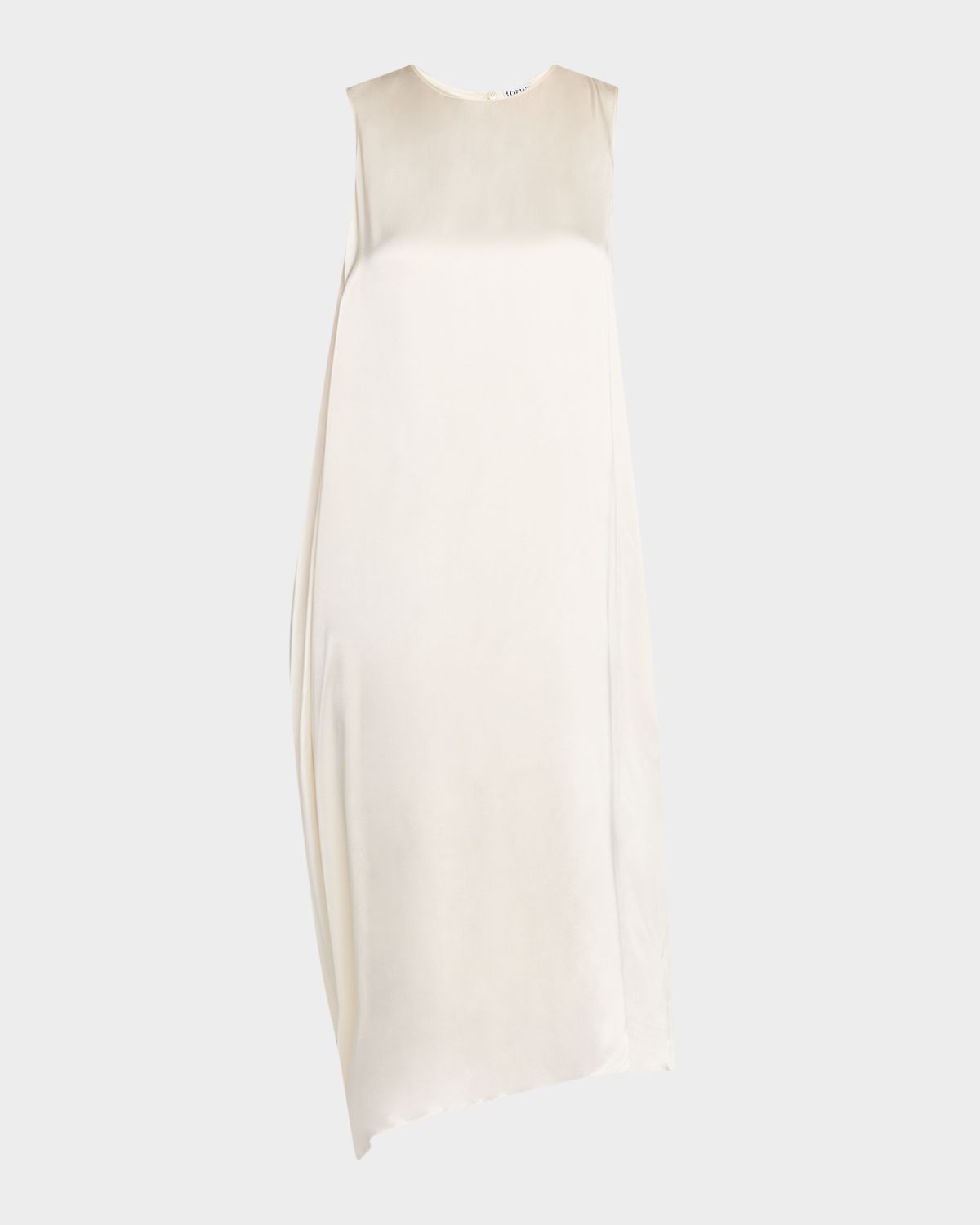 Loewe Sleeveless Draped Silk Midi Dress
