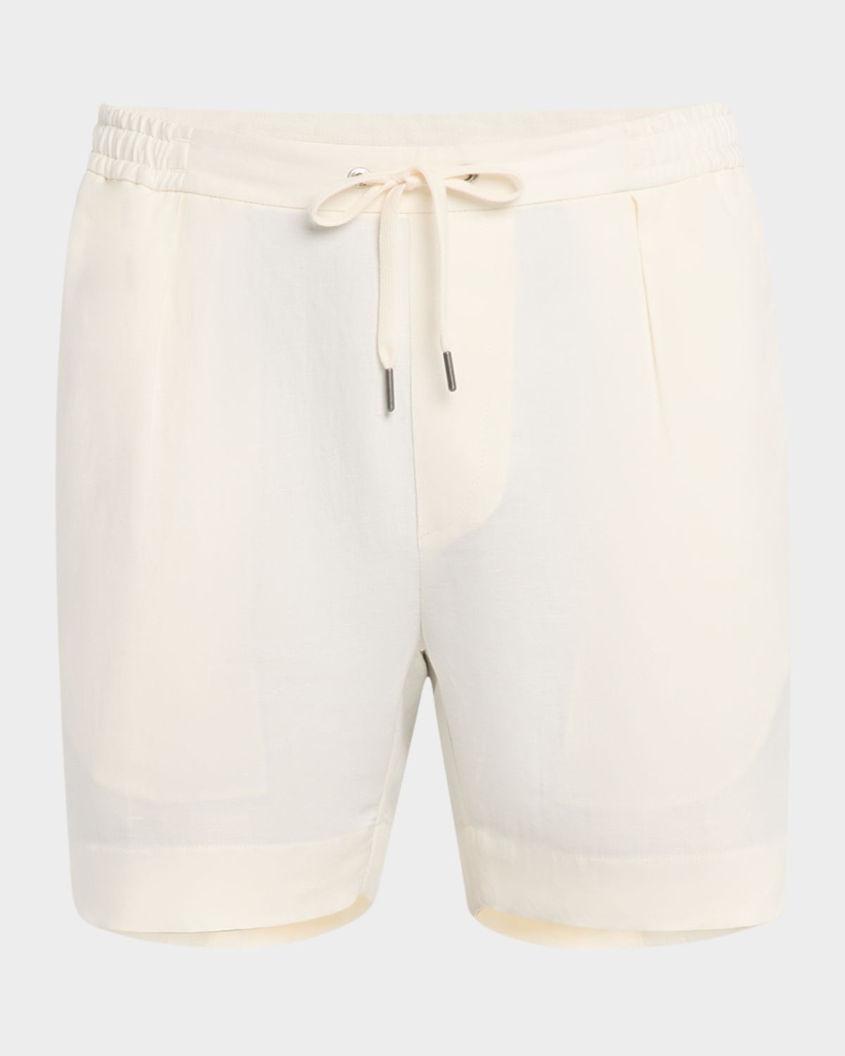 Ralph Lauren Purple Label Men 's Hand-Tailored Pleated Drawstring Shorts