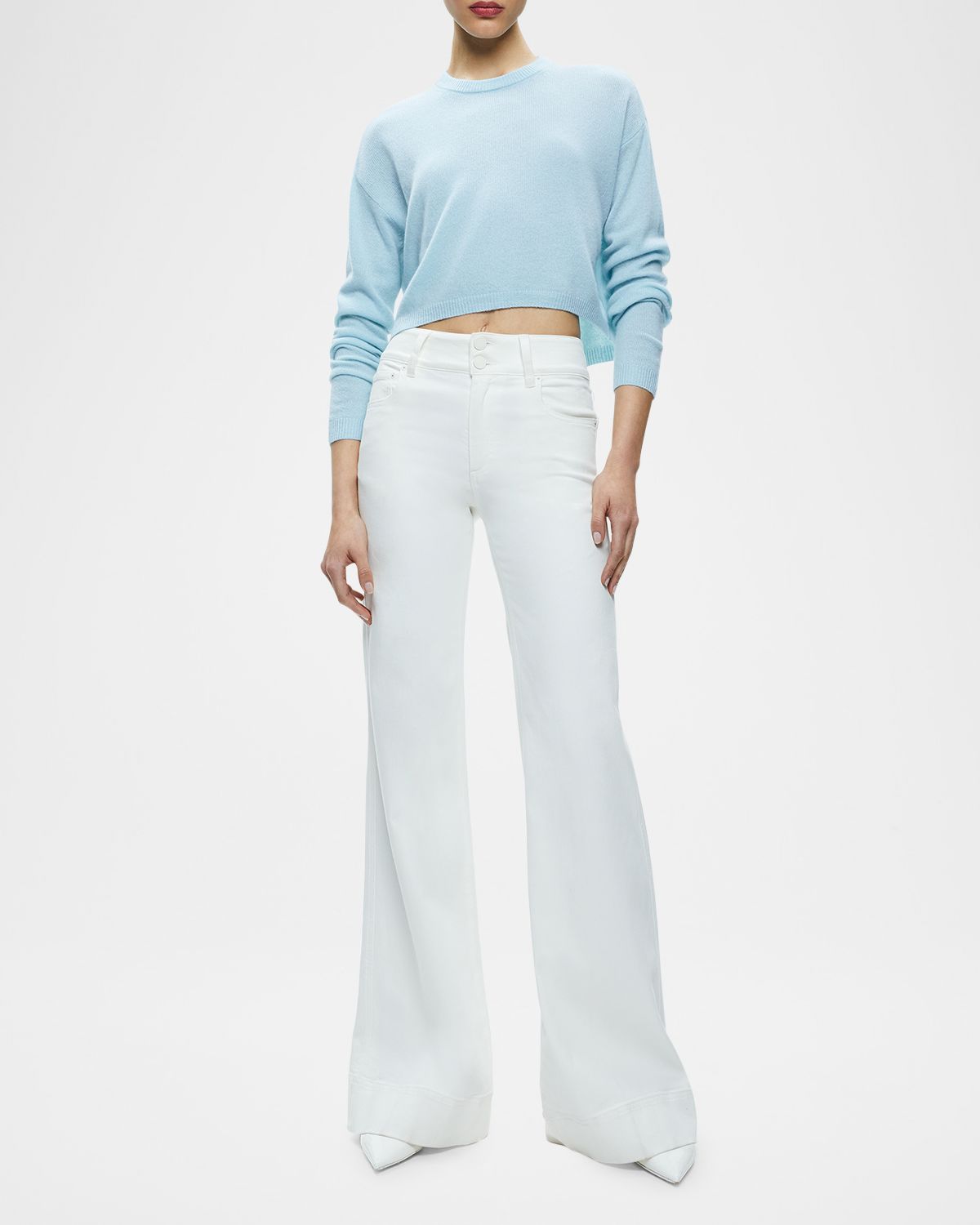 ALICE + OLIVIA Missa High-Rise Wide-Leg Jeans