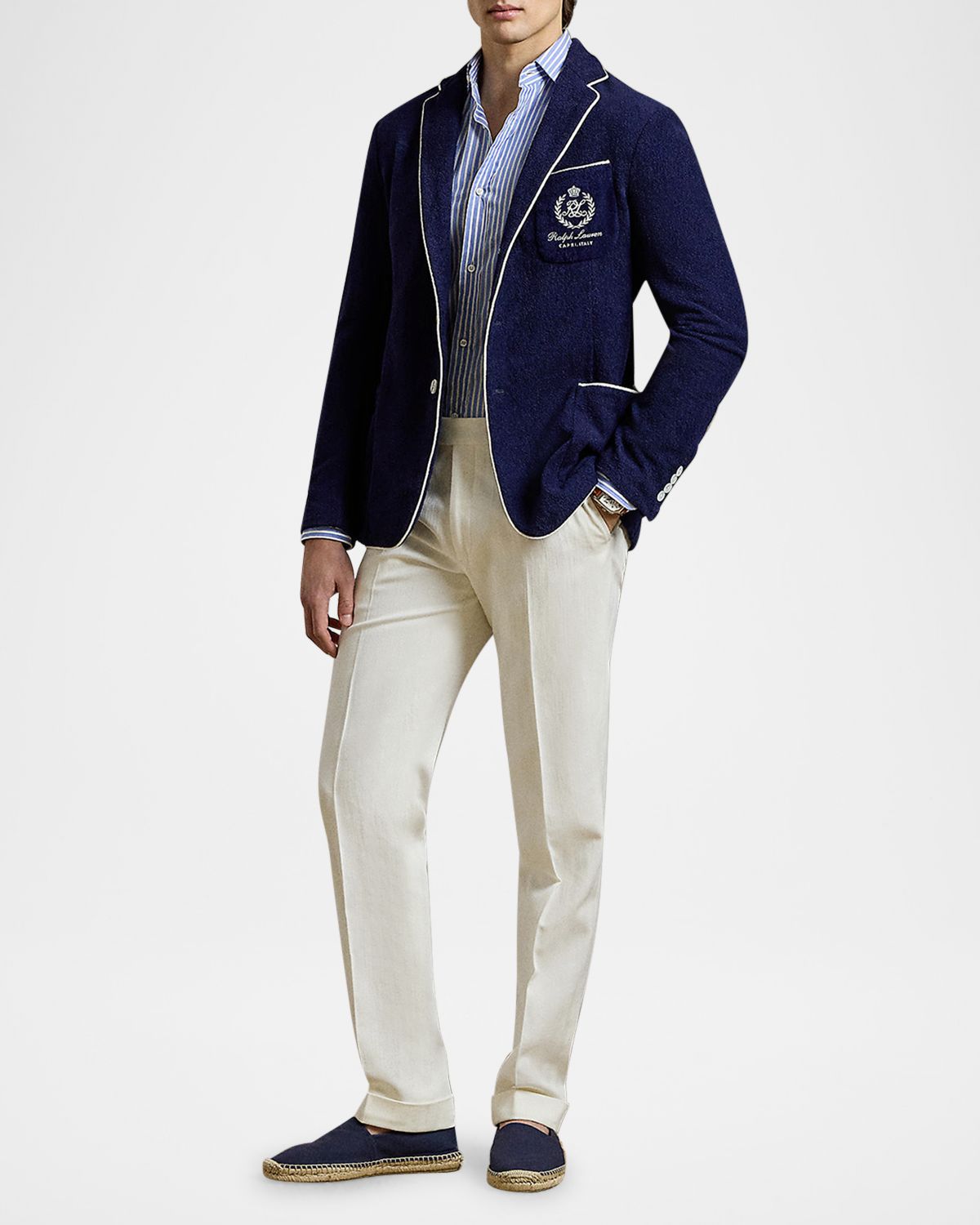 Ralph Lauren Purple Label Men 's Gregory Hand-Tailored Suit Trousers