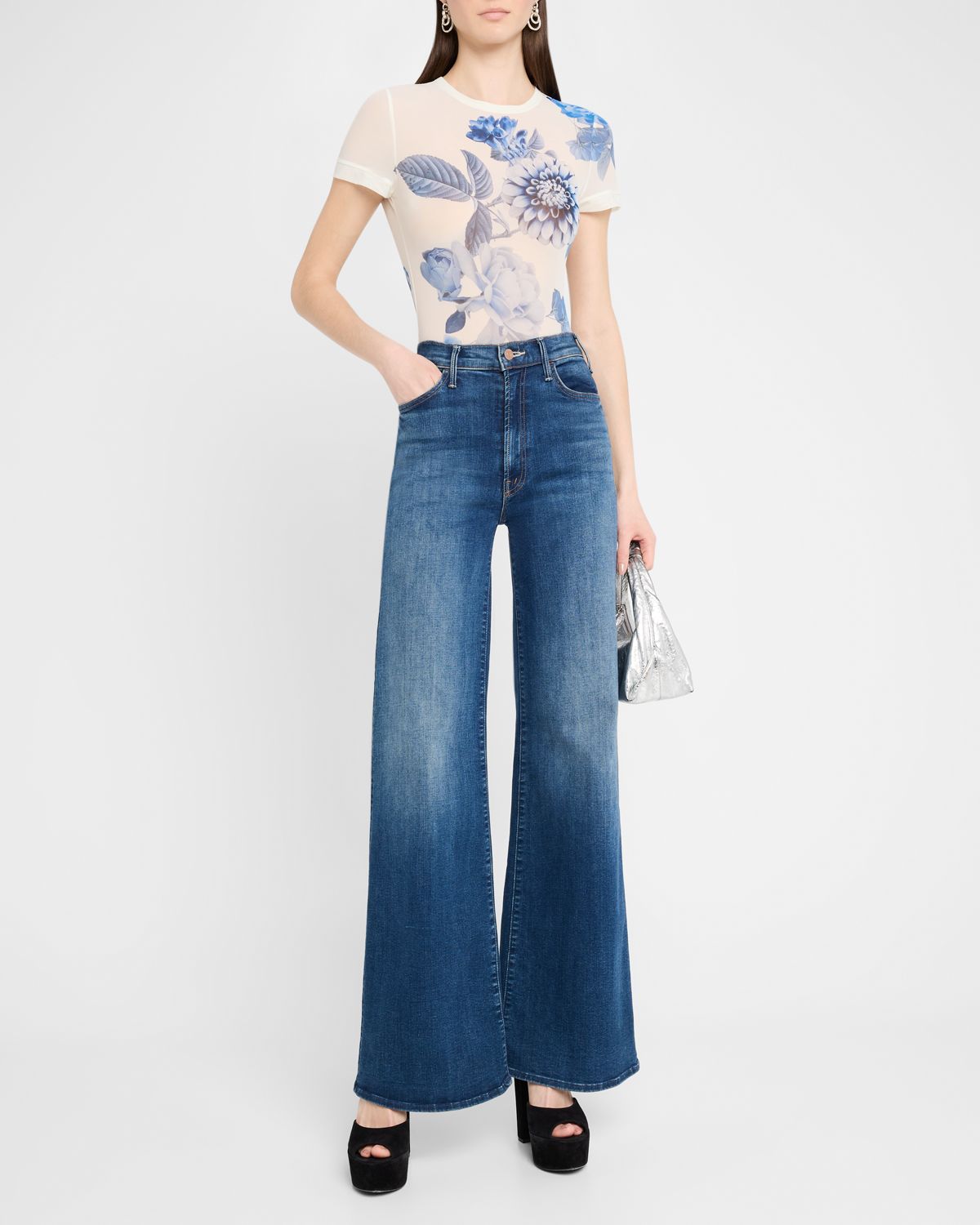 ALICE + OLIVIA Tess Crewneck Tee