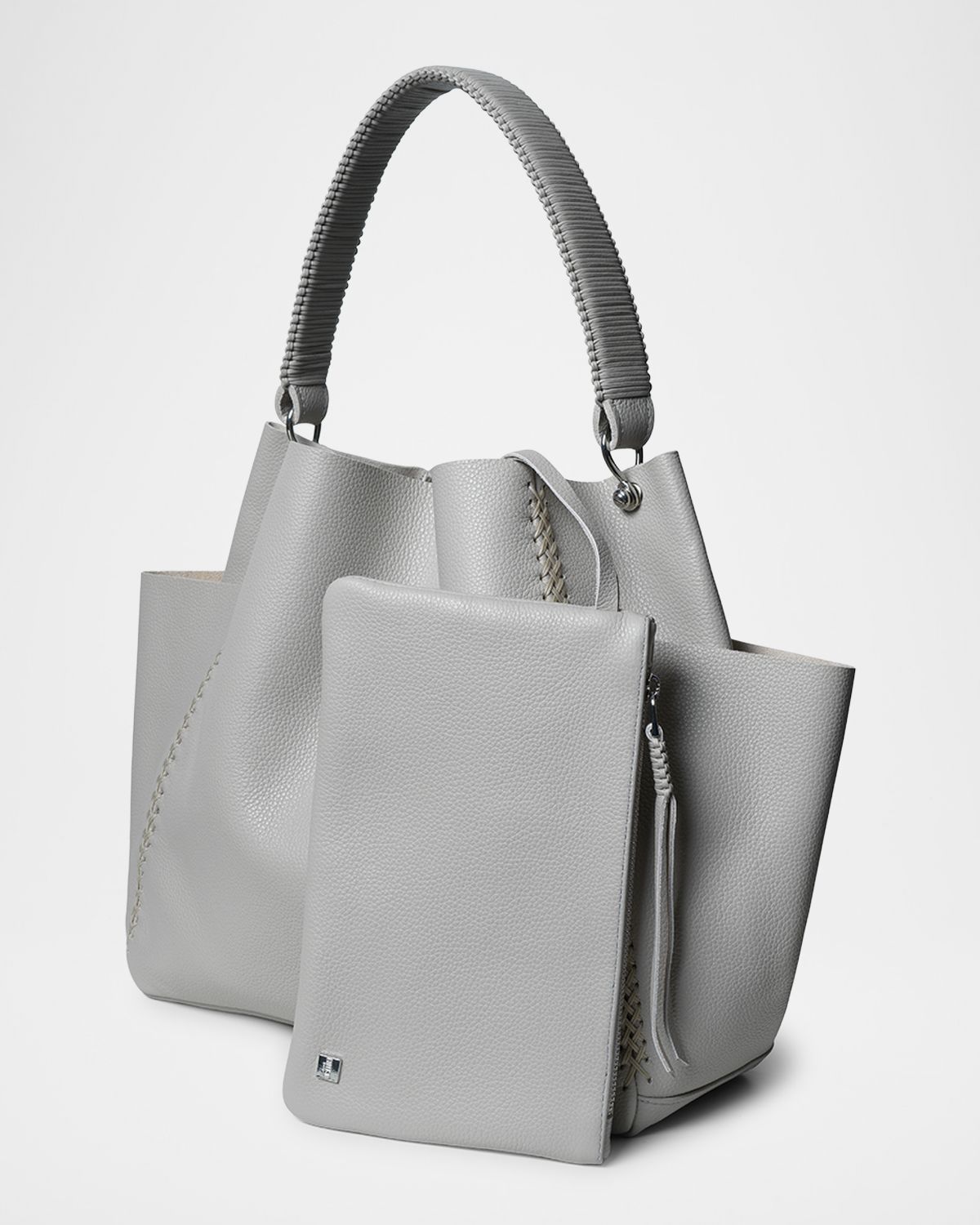 Callista Grained Leather Shoulder Bag