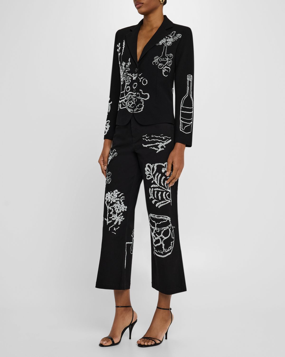 Libertine Still Life Crystal Clean Single-Breasted Short Jacket