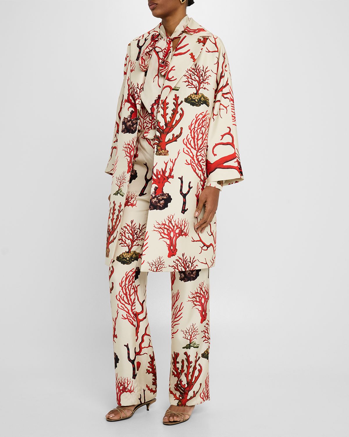 Libertine Venetian Coral Oversized Coat