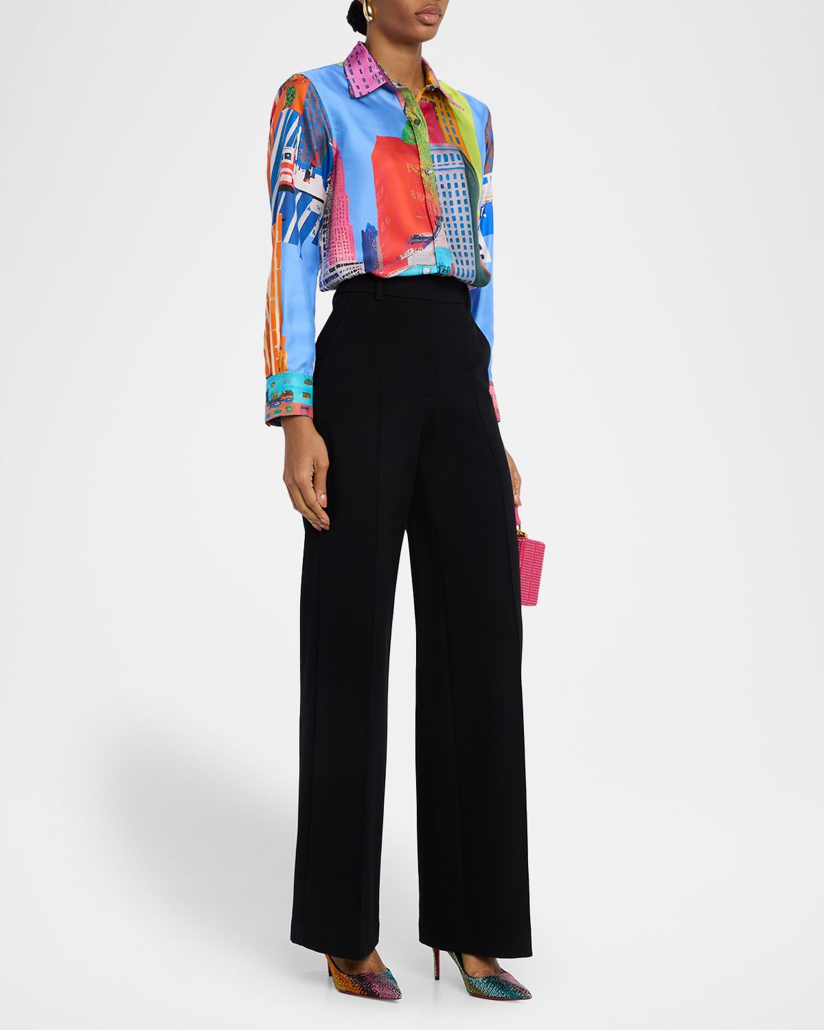 Libertine NYC Printed Silk New Classic Shirt