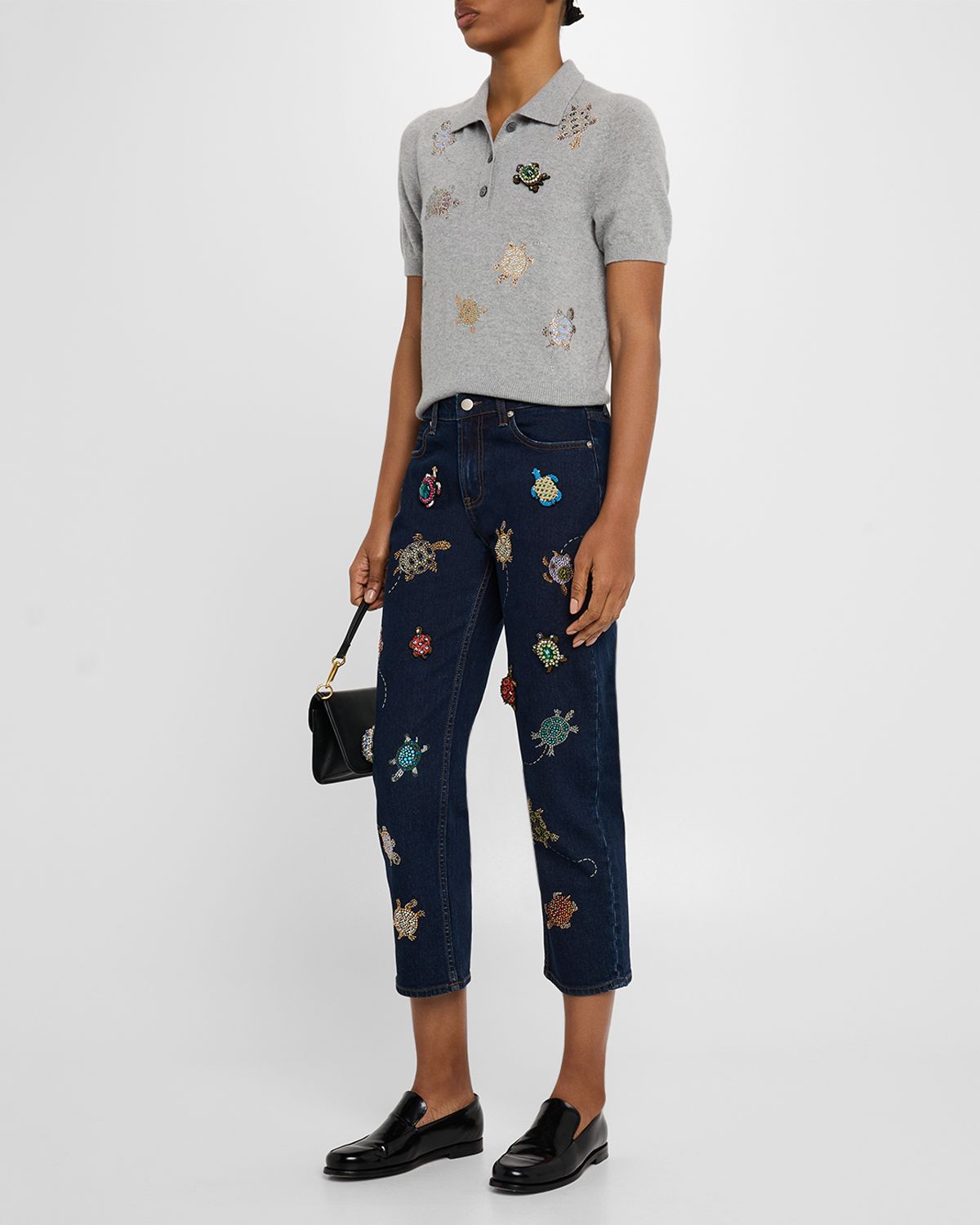 Libertine Turtle Time Cashmere Polo Sweater