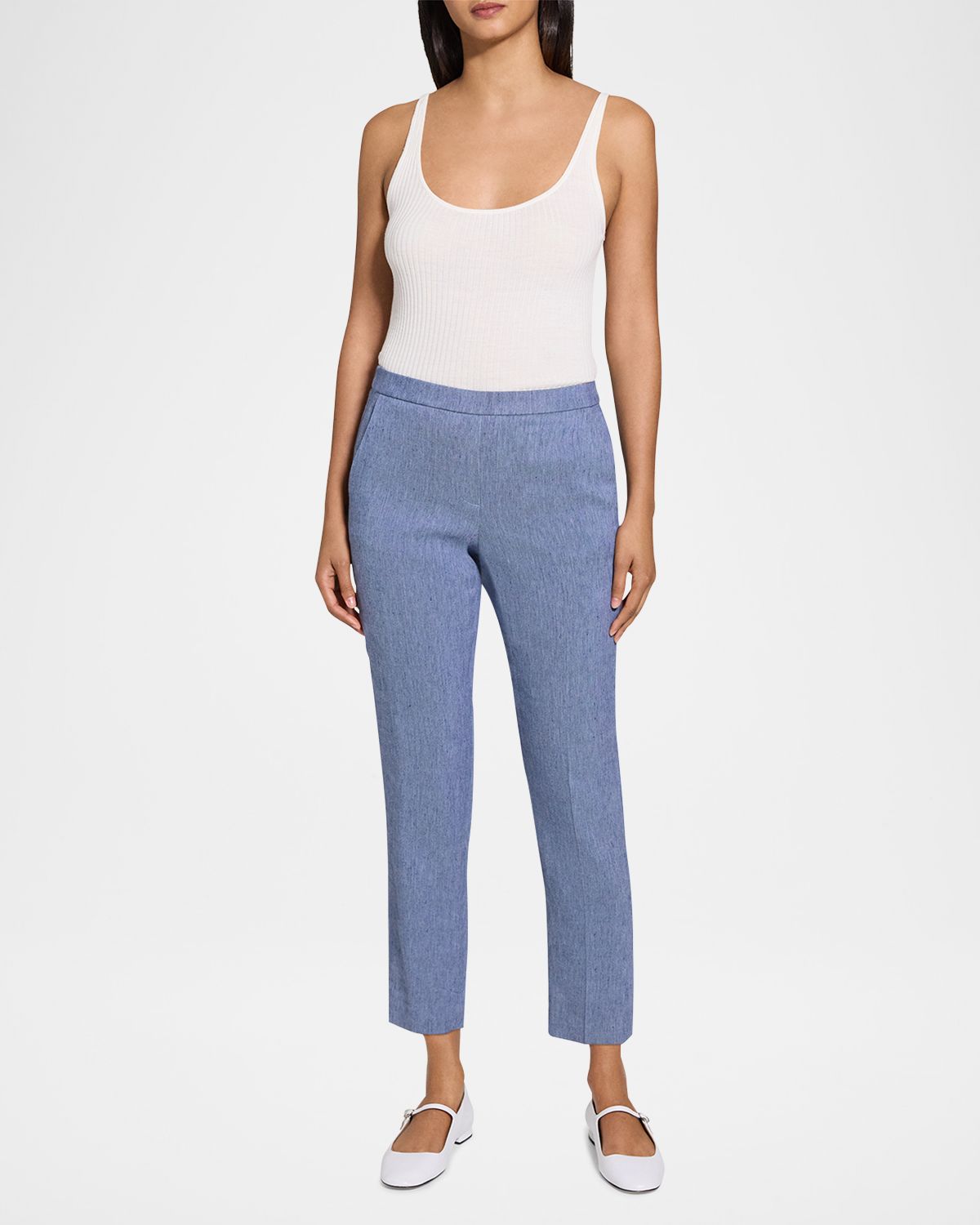 Theory Treeca Pull-On Ankle Pants