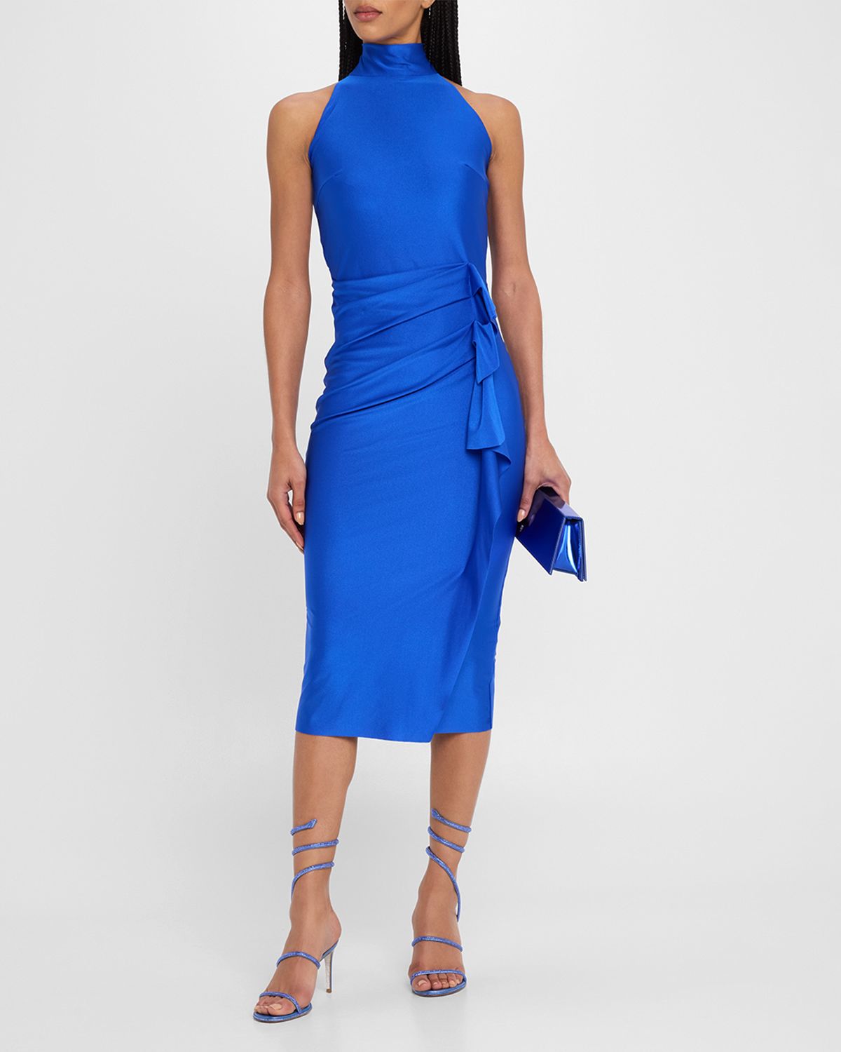 Chiara Boni La Petite Robe Gudrum Java Draped Jersey Midi Dress