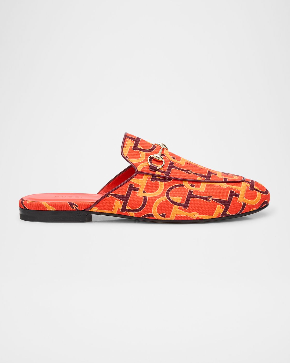 Gucci Princetown Horsebit Print Loafer Mules