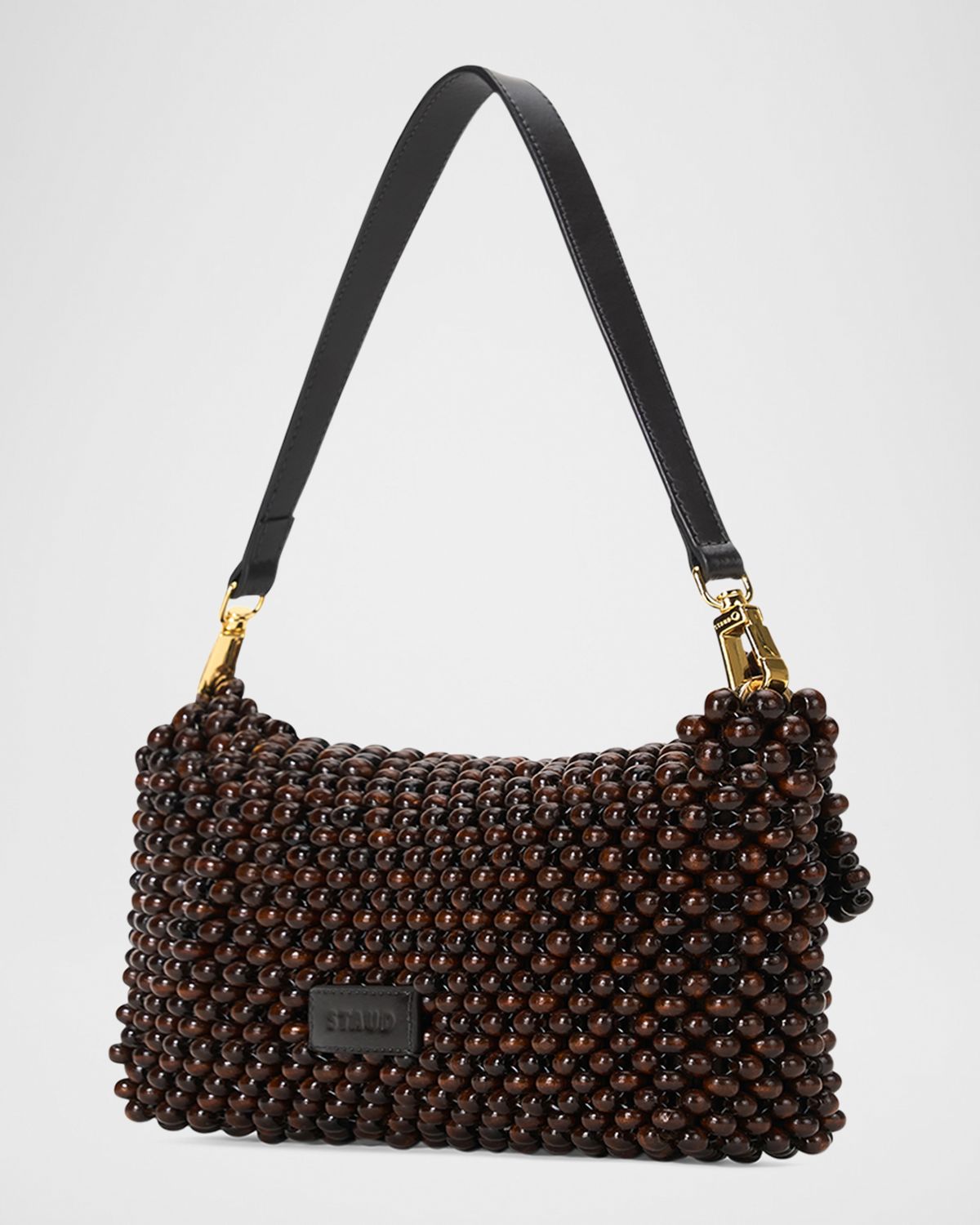 STAUD Timmy Beaded Shoulder Bag