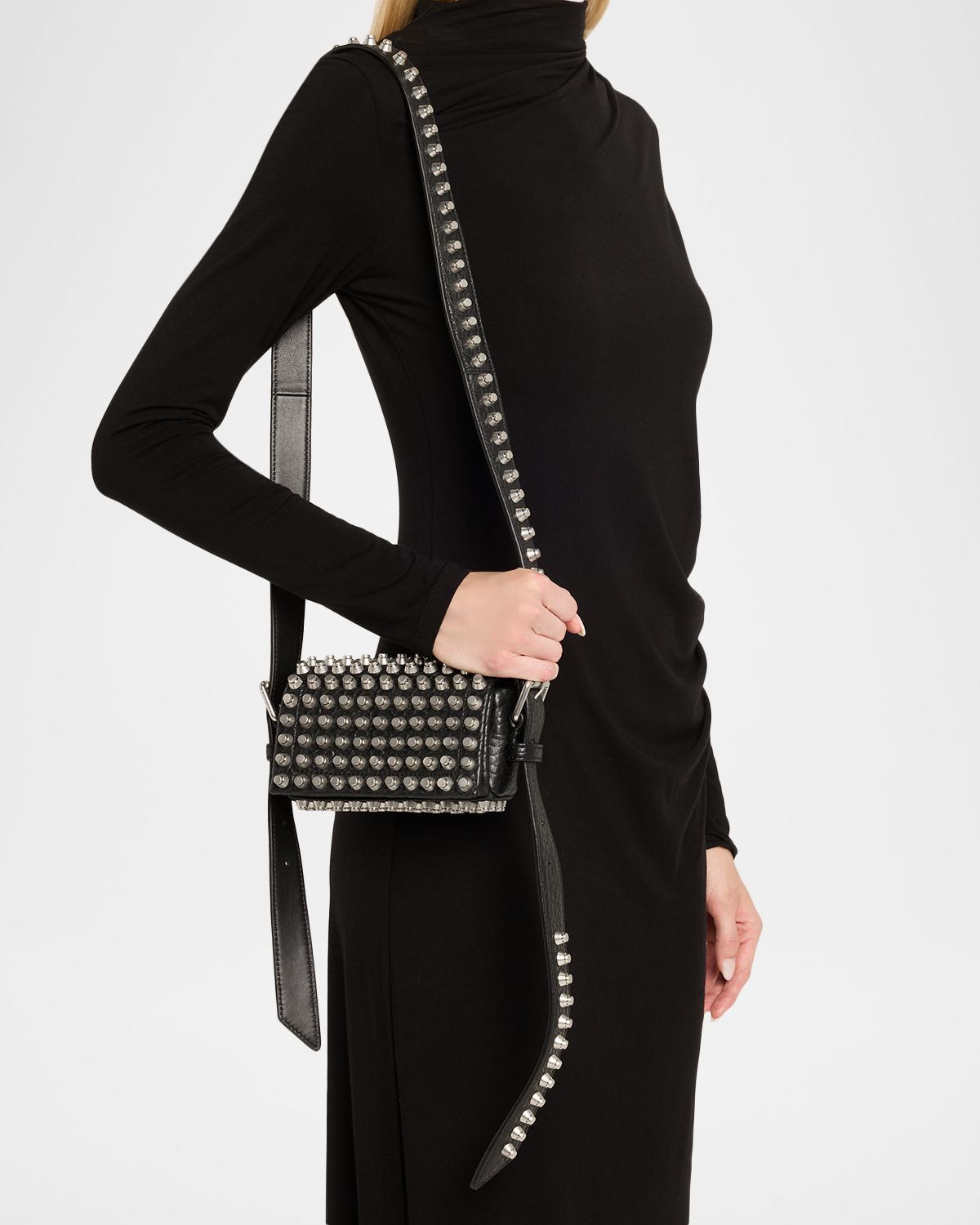 Alexander Wang Ricco Mini Flap Leather Crossbody Bag