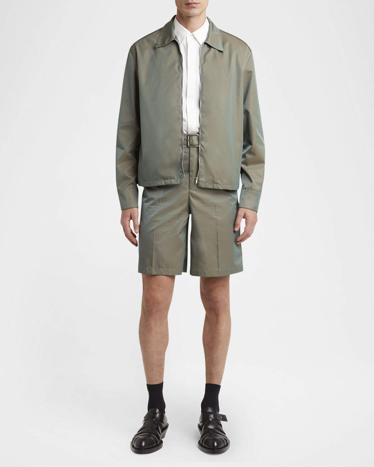 Jil Sander Men 's Concealed-Placket Cotton Sport Shirt