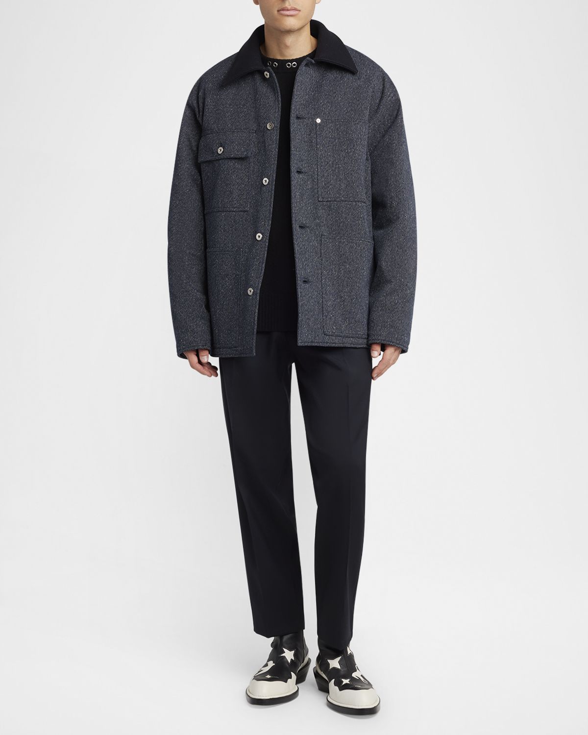 Jil Sander Men 's Boxy-Fit Workwear Jacket