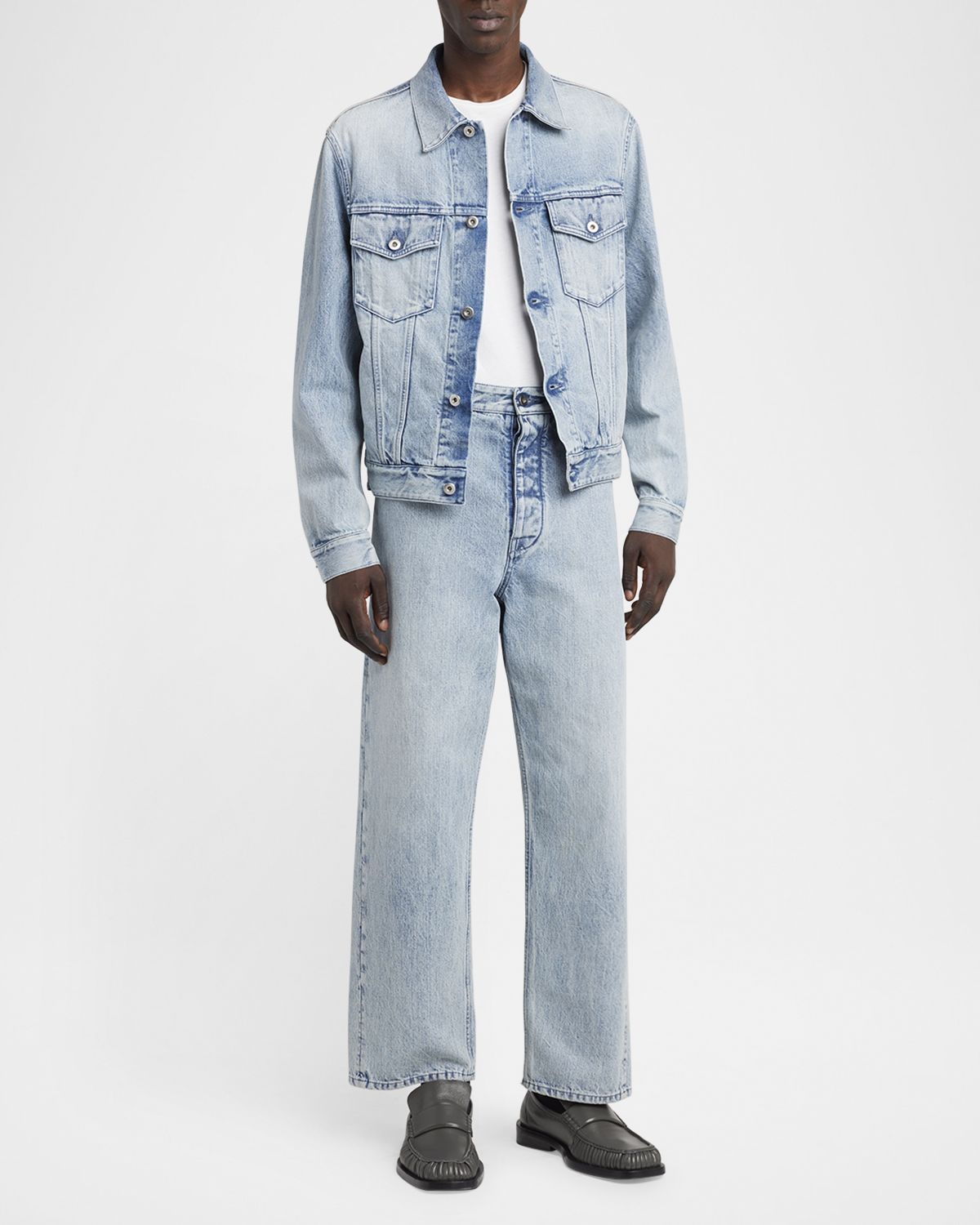 Jil Sander Men 's Relaxed-Fit Acid Wash Jeans