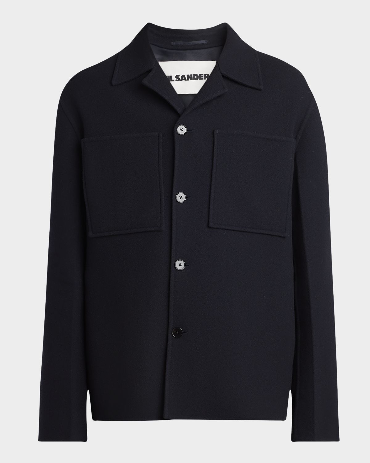 Jil Sander Men 's Wool Boxy-Fit Shirt Jacket