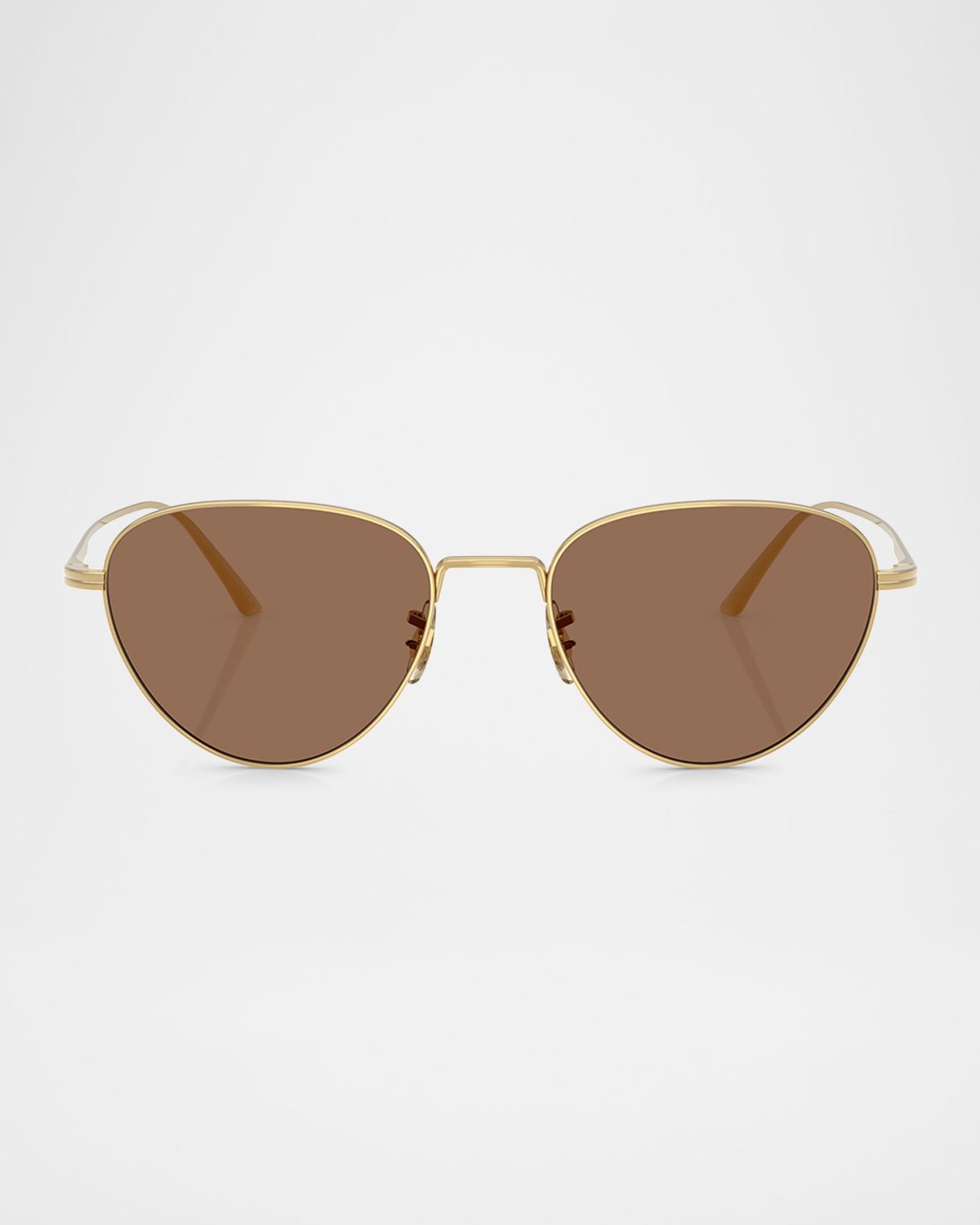 KHAITE x Oliver Peoples 1991C Steel Aviator Sunglasses