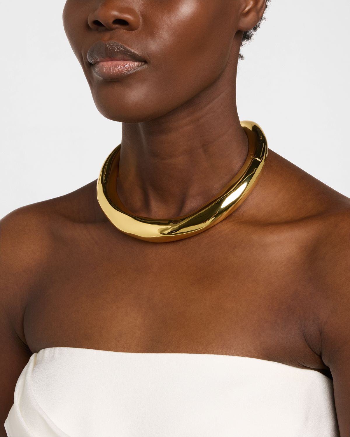 Alexis Bittar Molten Hinge Collar Necklace