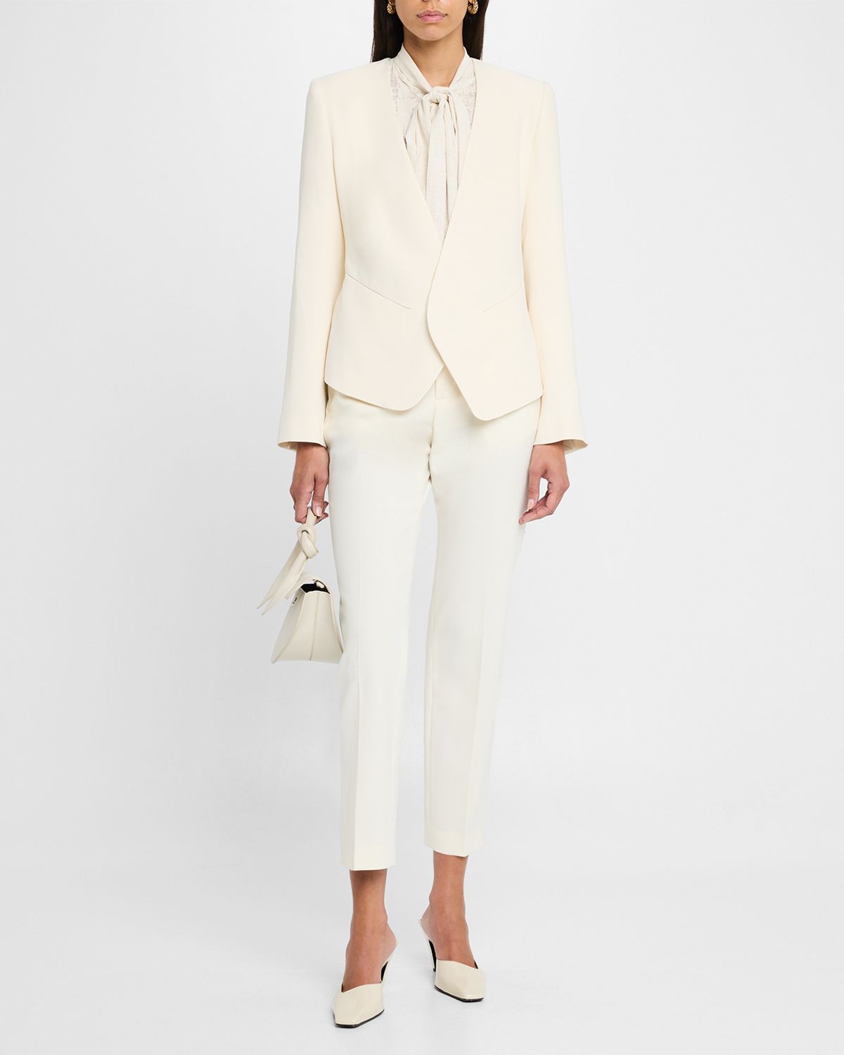 FABIANA FILIPPI Tapered Cropped Techno Trousers