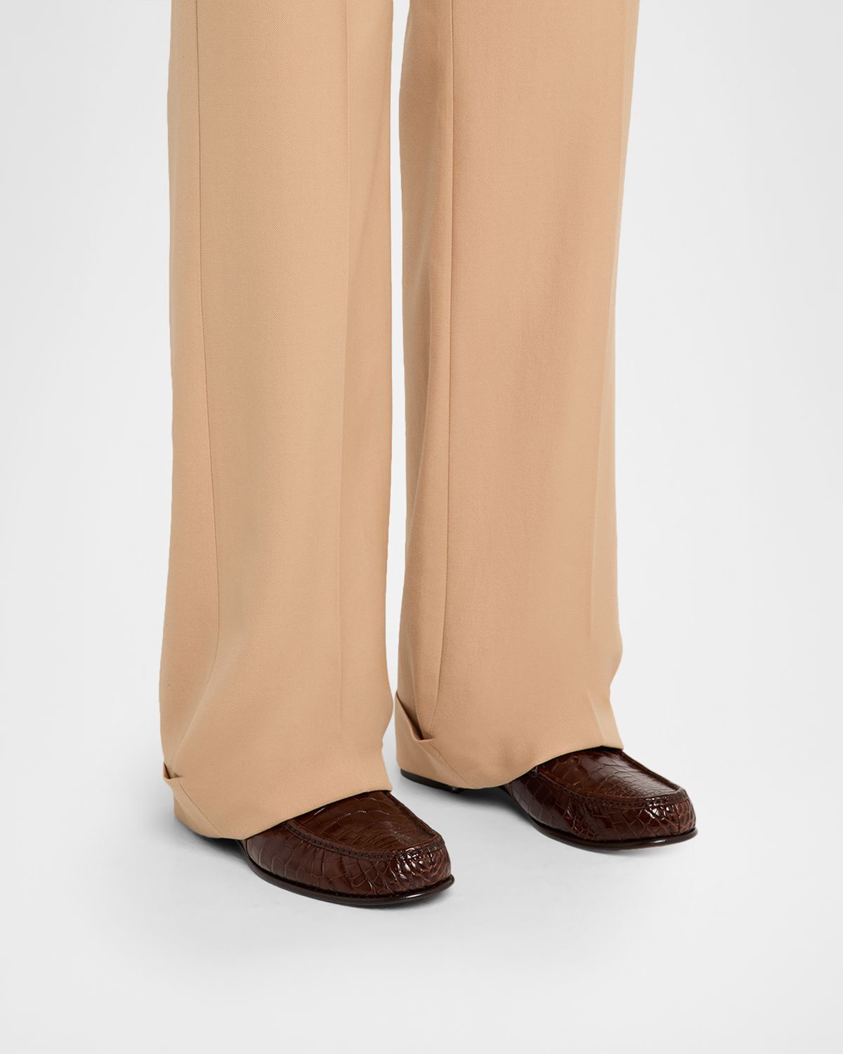 Valentino Garavani Men 's VLogo Signature Crocodile Loafers