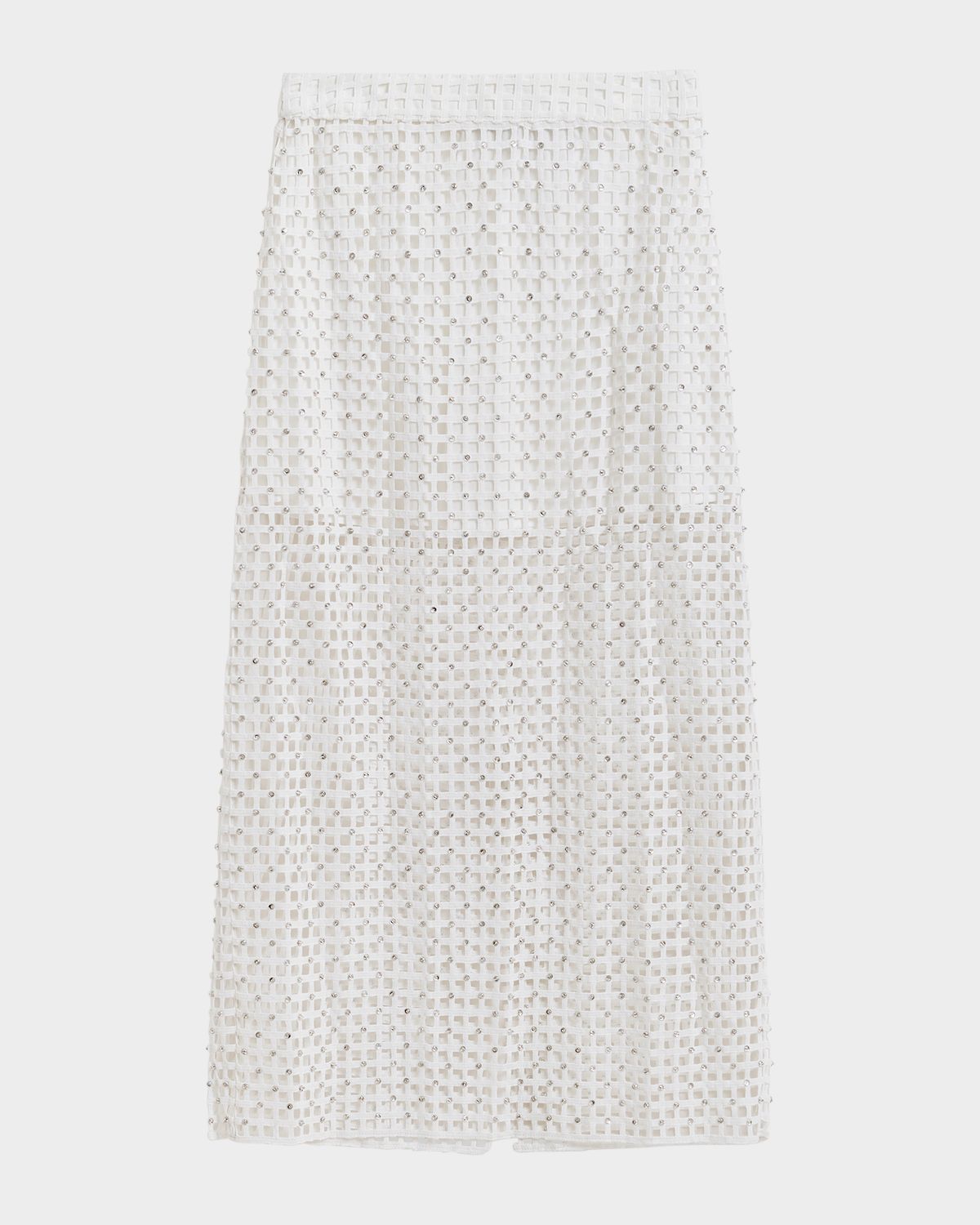 Essentiel Antwerp Embellished Mesh Midi Skirt