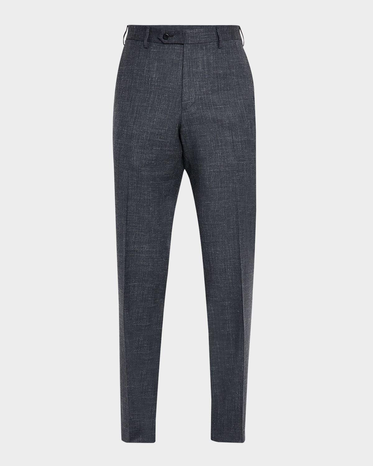 Zanella Men 's Devon Wool and Silk Flat-Front Pants