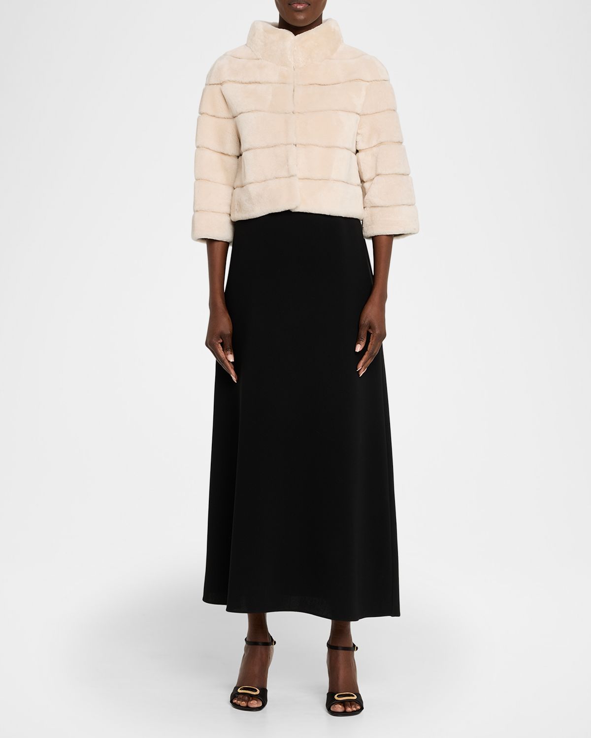 Gorski Lamb hearling Bolero Jacket