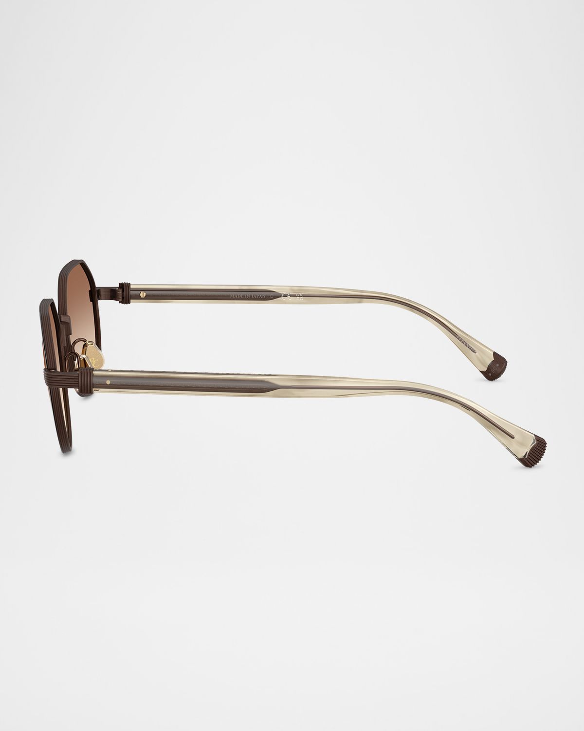 Brunello Cucinelli BC1007T Round Titanium Sunglasses