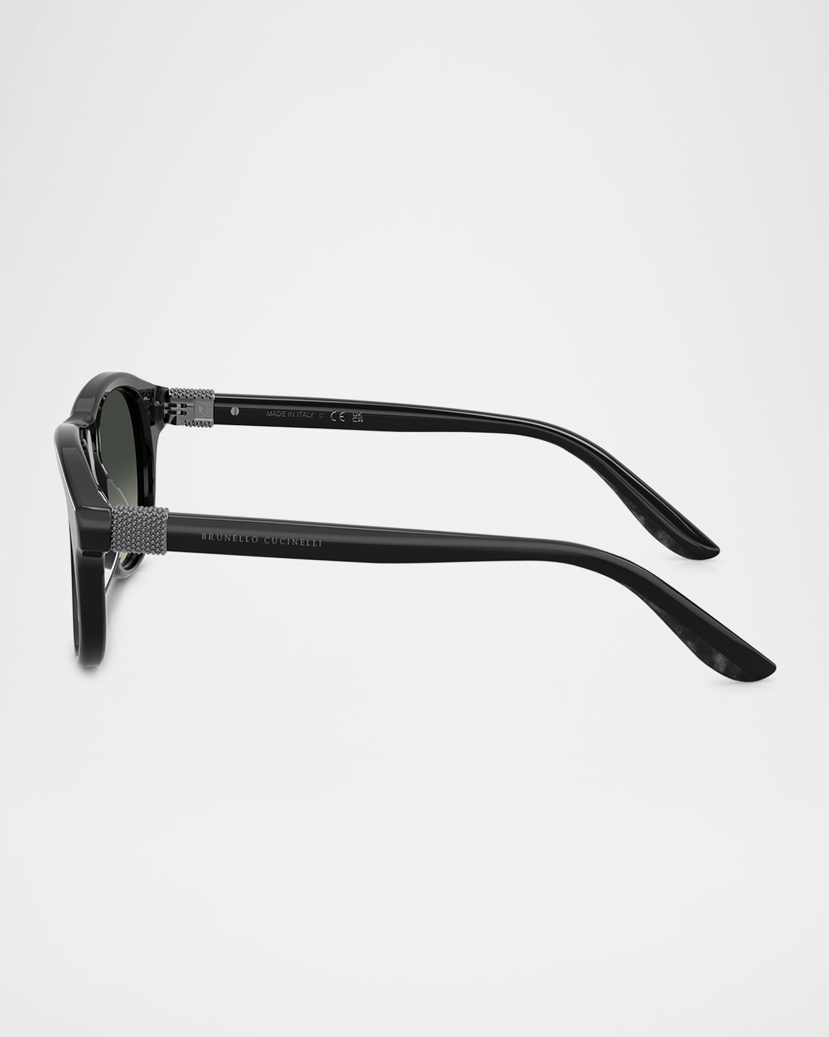 Brunello Cucinelli Acetate Round Sunglasses