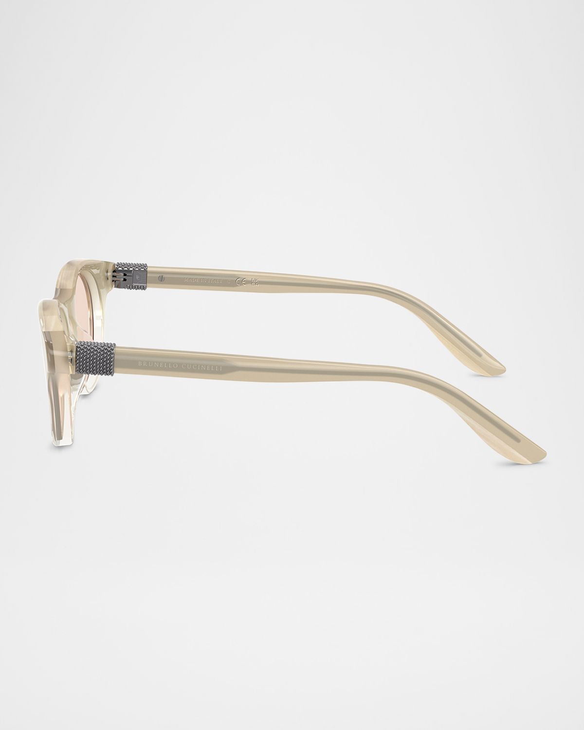 Brunello Cucinelli BC4016S Acetate Round Sunglasses