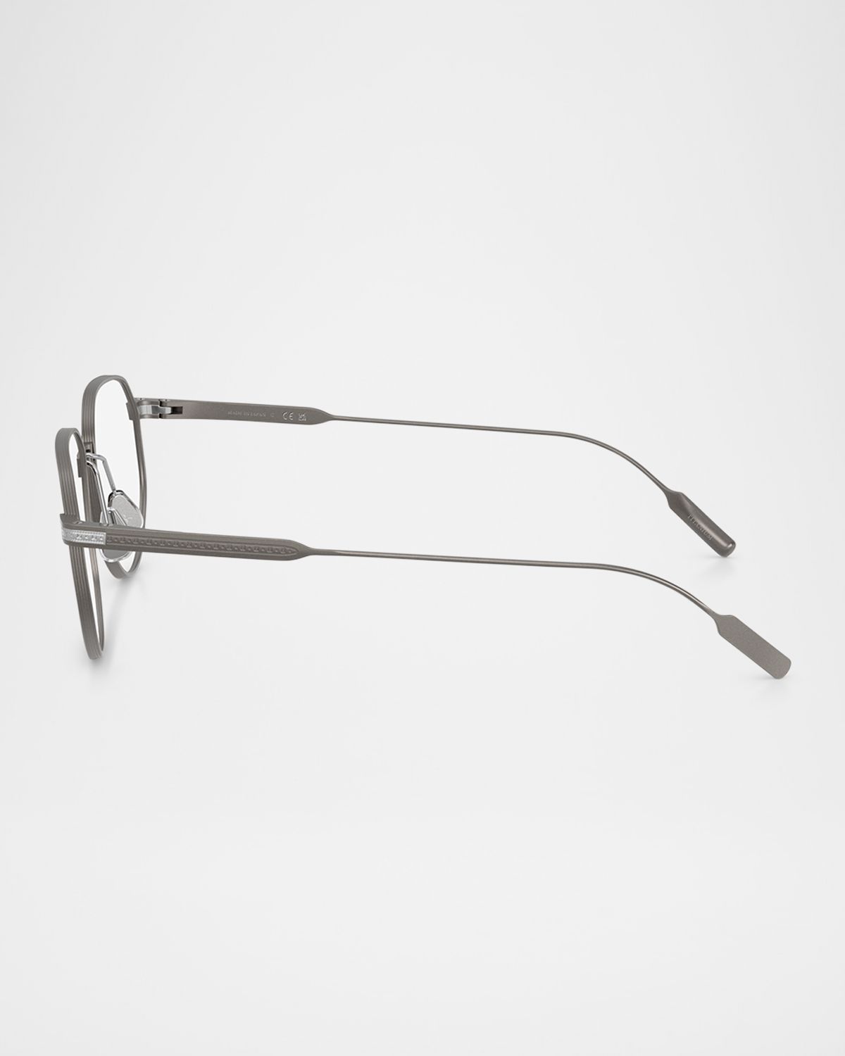 Brunello Cucinelli BC1008T Titanium Round Blue Light Glasses