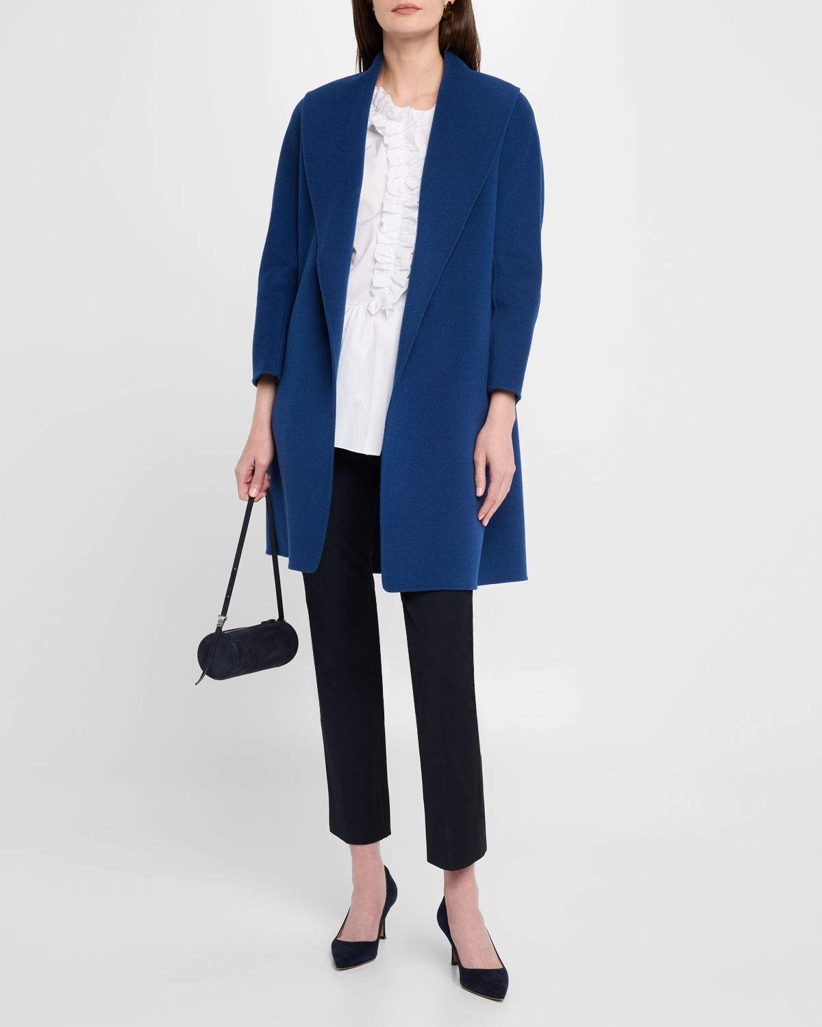 Max Mara Musa Ruffle Pleated Peplum Top