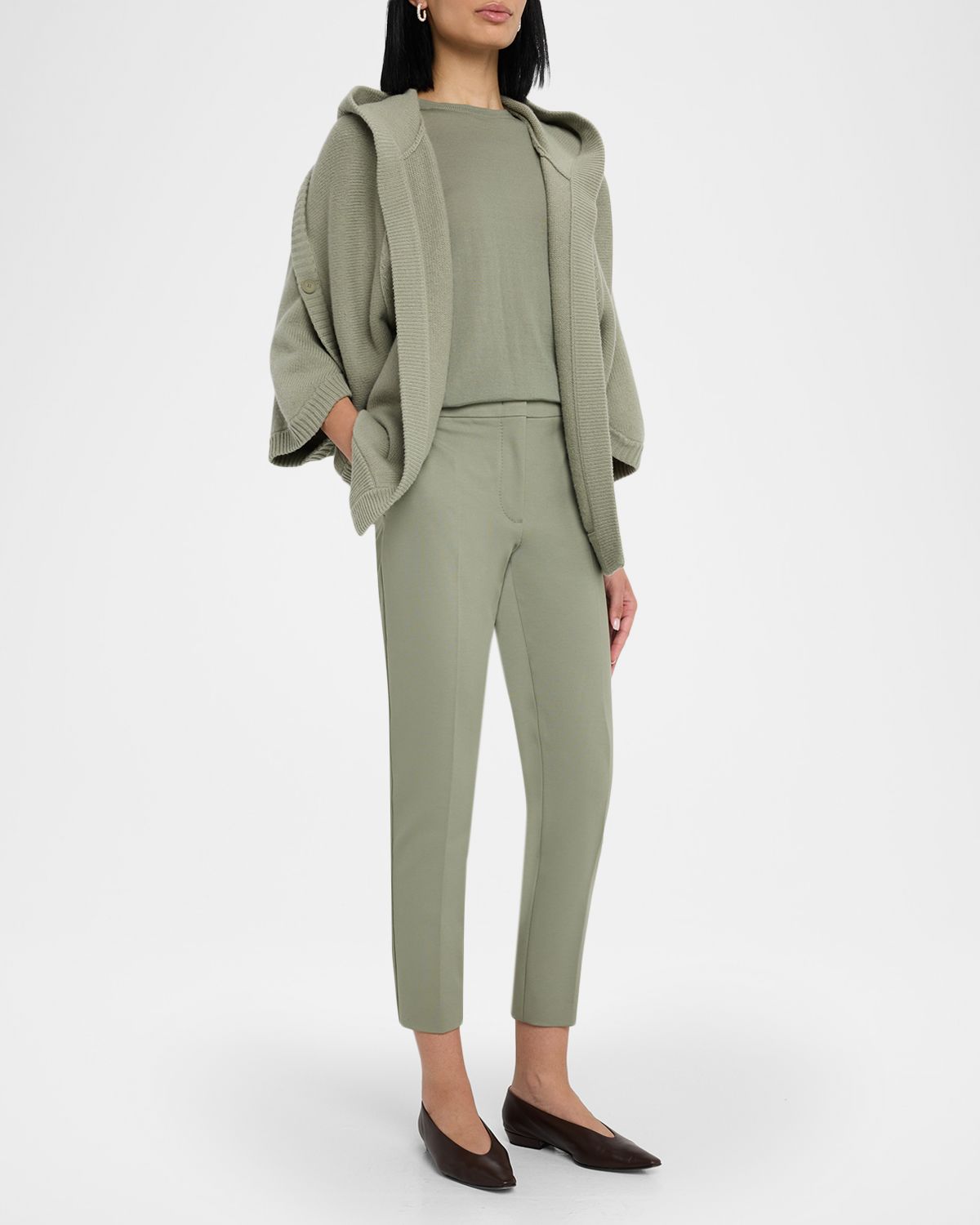 Max Mara Gerico Short-Sleeve Fine-Knit Sweater