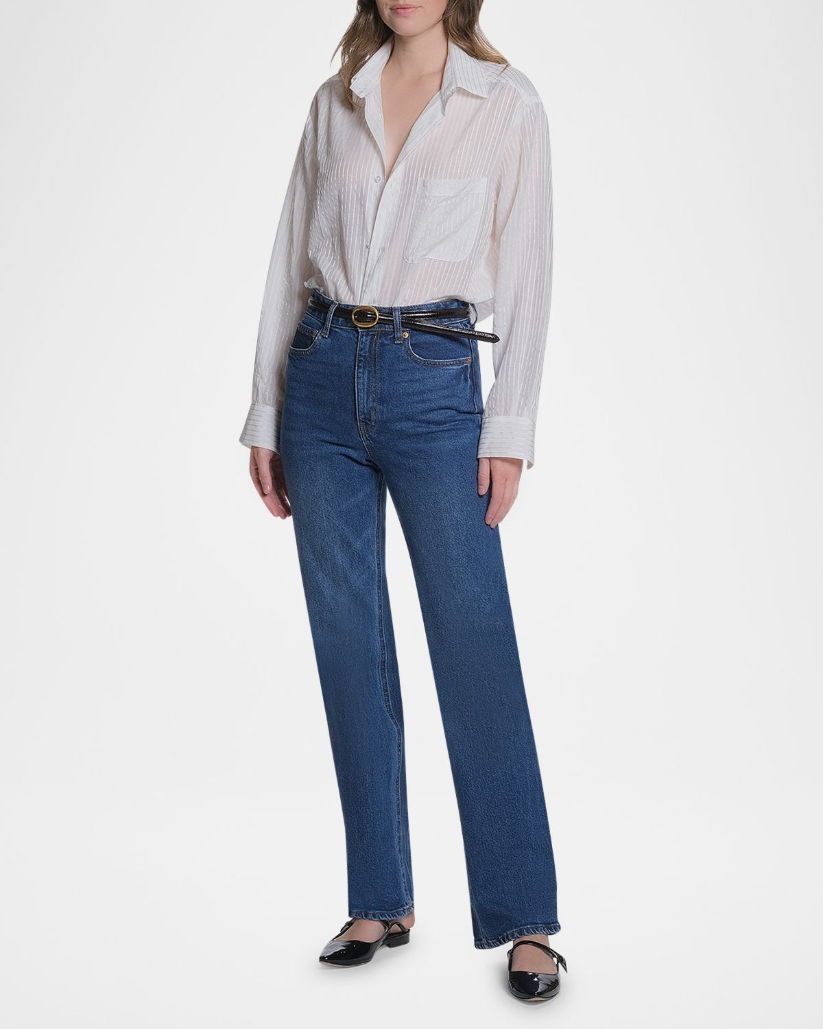 CISSA The Mens Button-Front Shirt