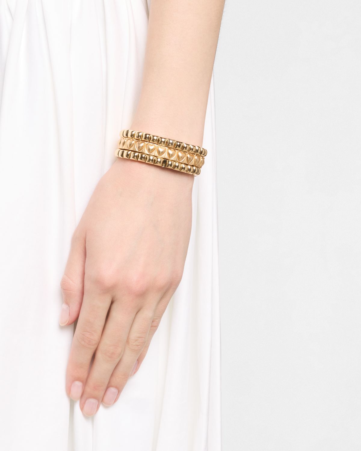 Roxanne Assoulin The Puffy Heart Stud Bracelet Trio