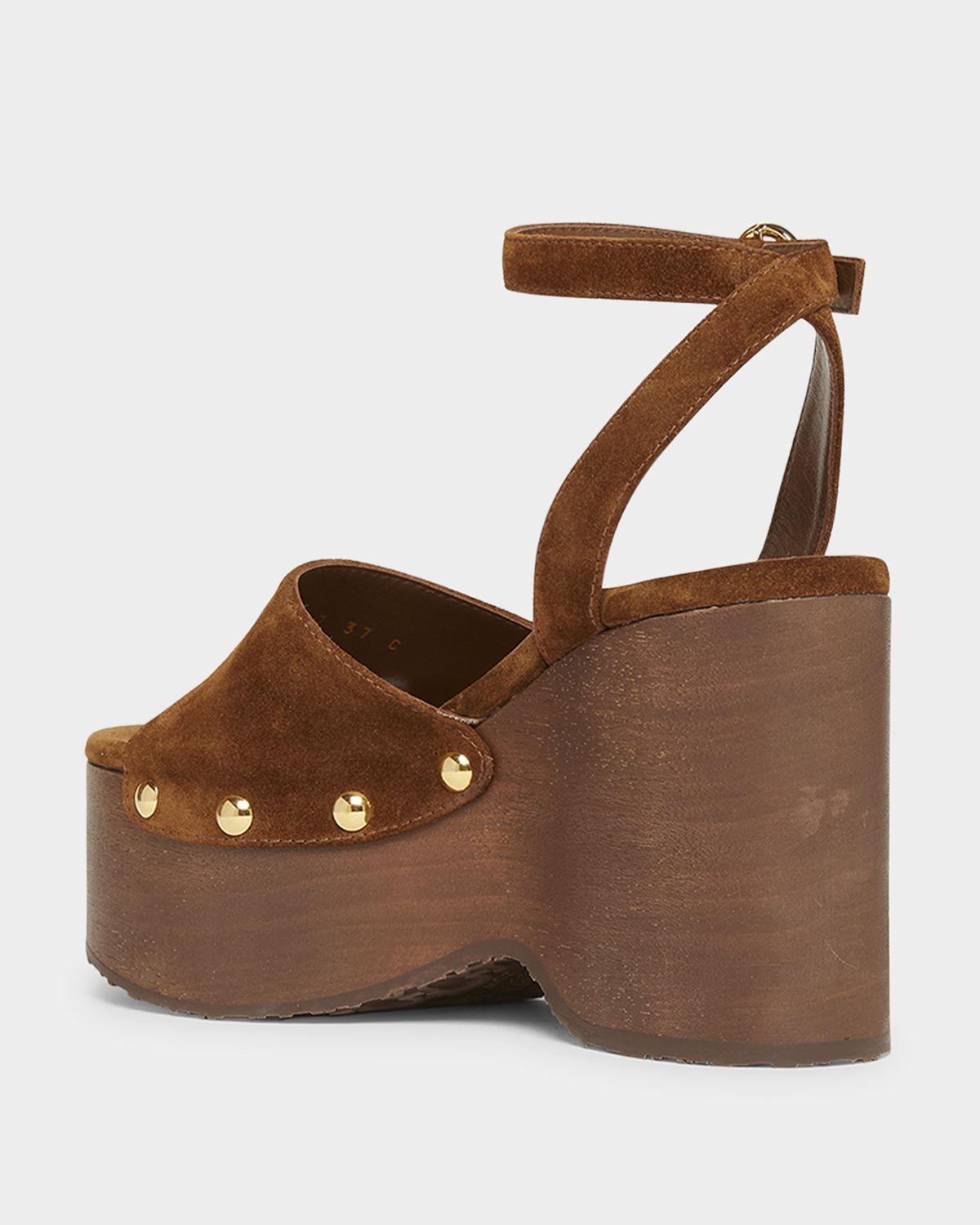 Gianvito Rossi Suede Ankle-Strap Platform Sandals