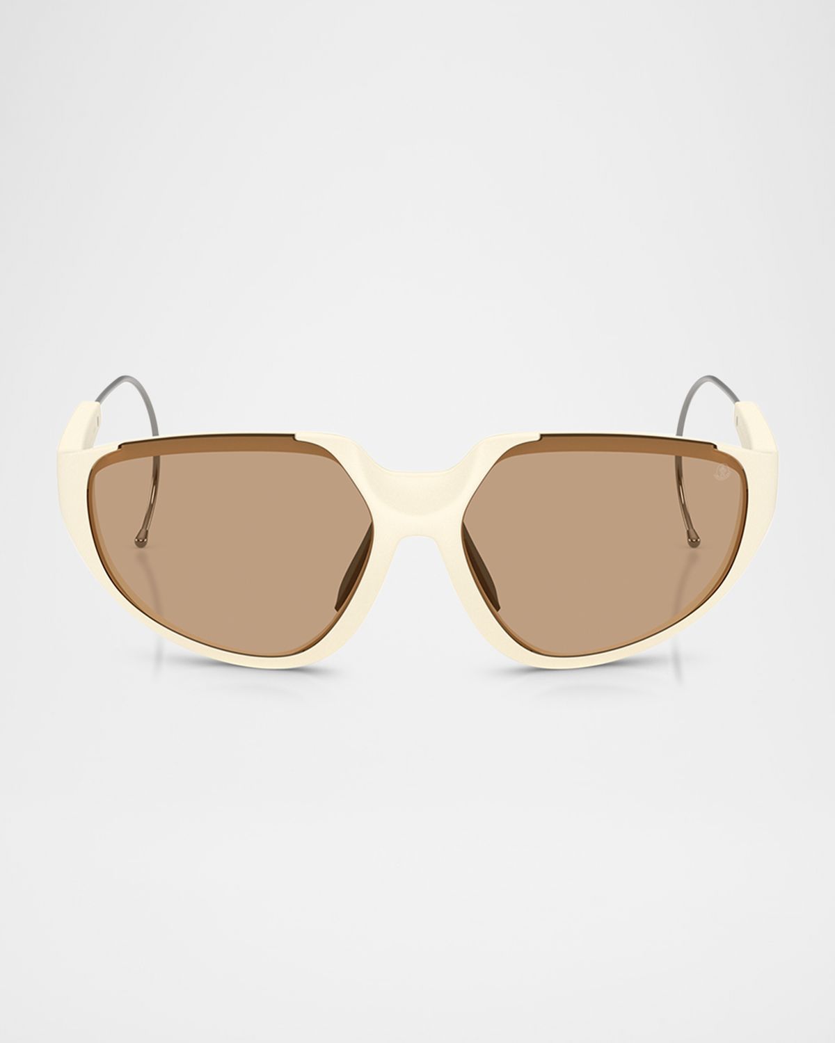Moncler ME8008 Wraparound Plastic Sunglasses