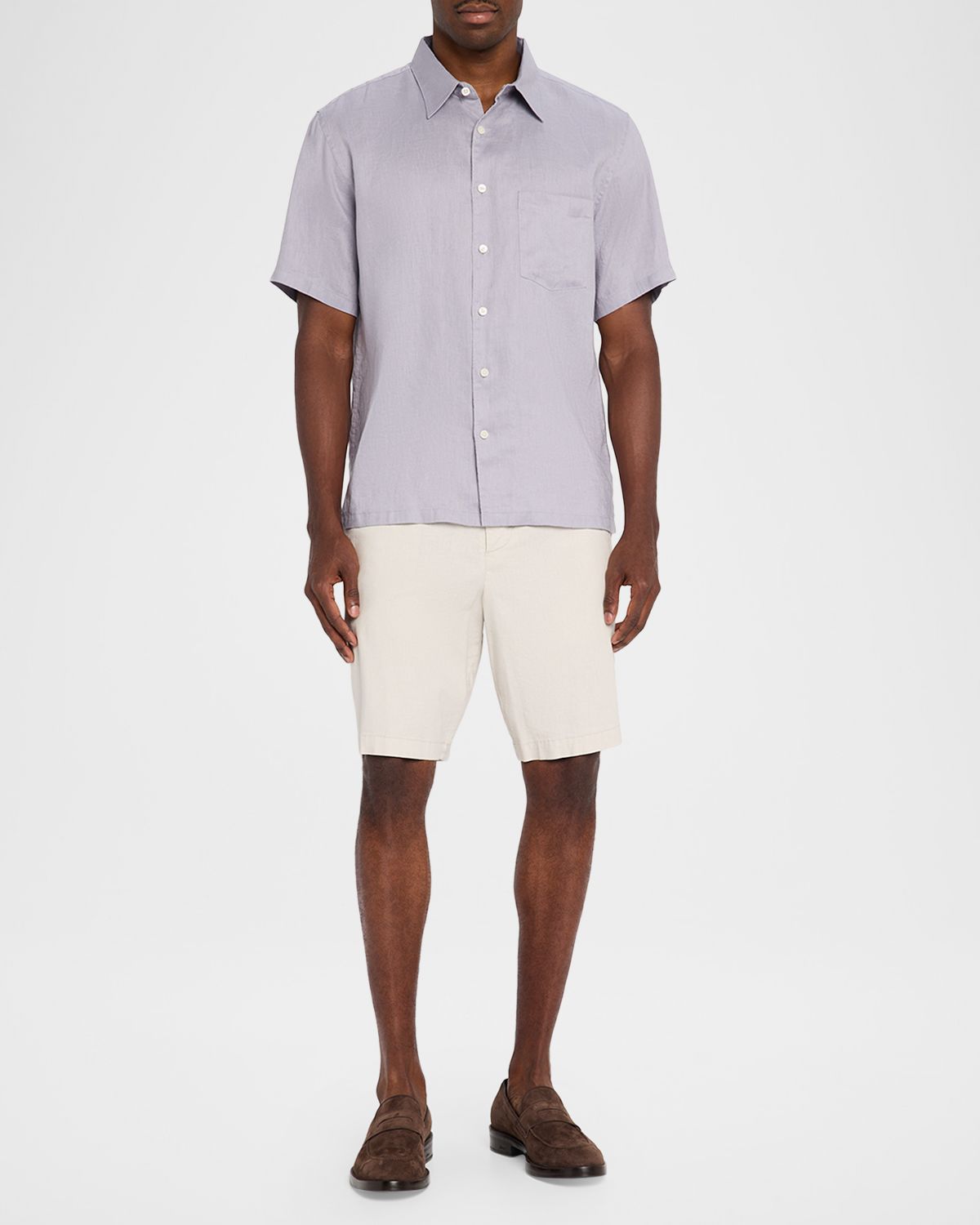 Theory Men 's Irving Linen Button-Down Shirt | Thumbnail 2