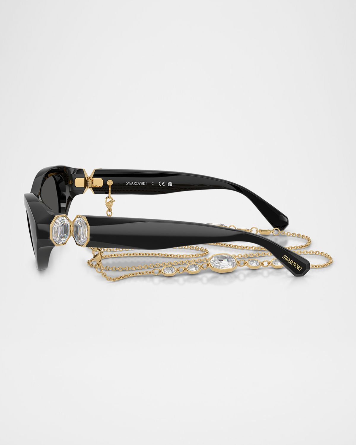 SWAROVSKI SK6036U Rectangle Plastic Sunglasses