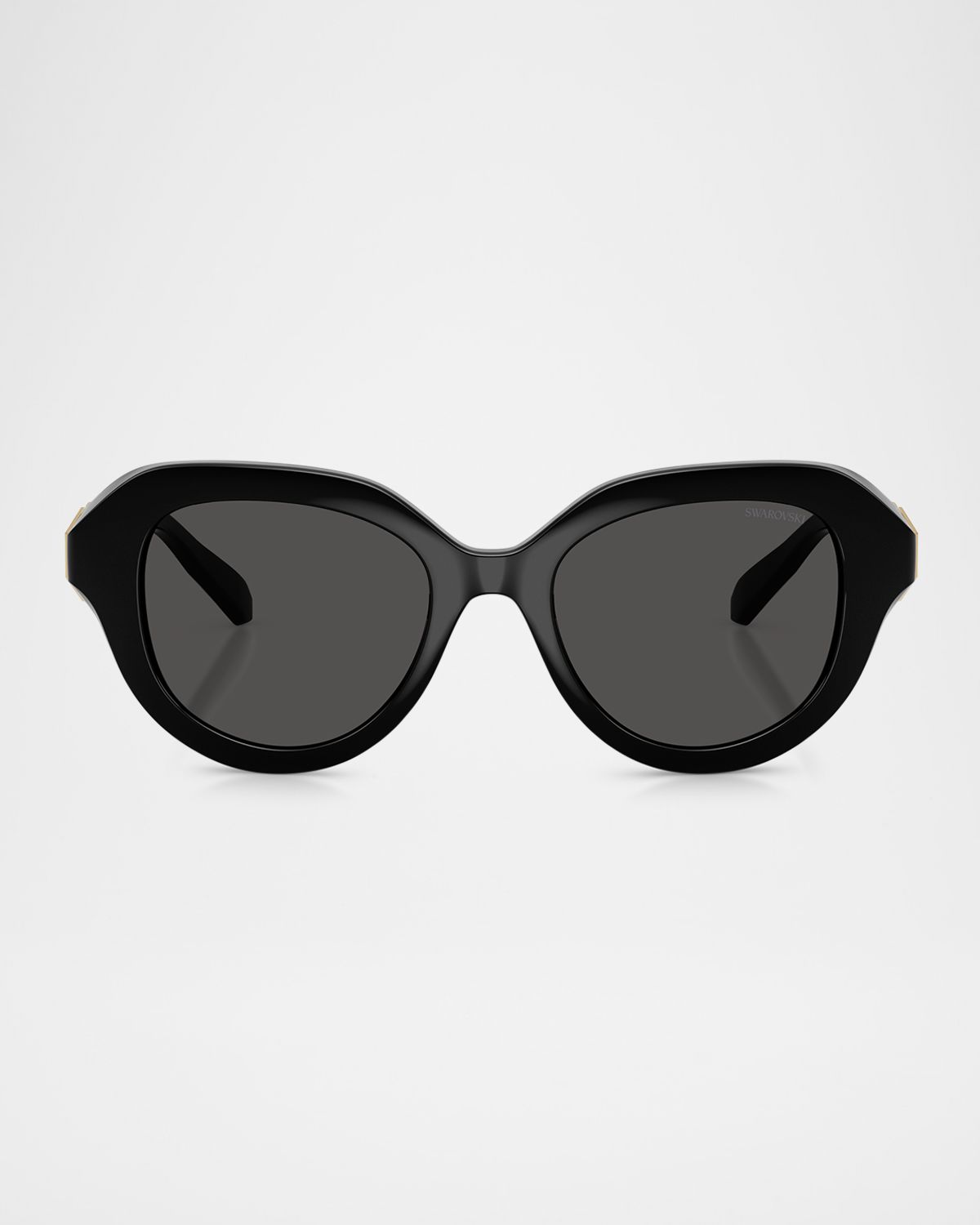 SWAROVSKI SK6037 Round Embellished Sunglasses