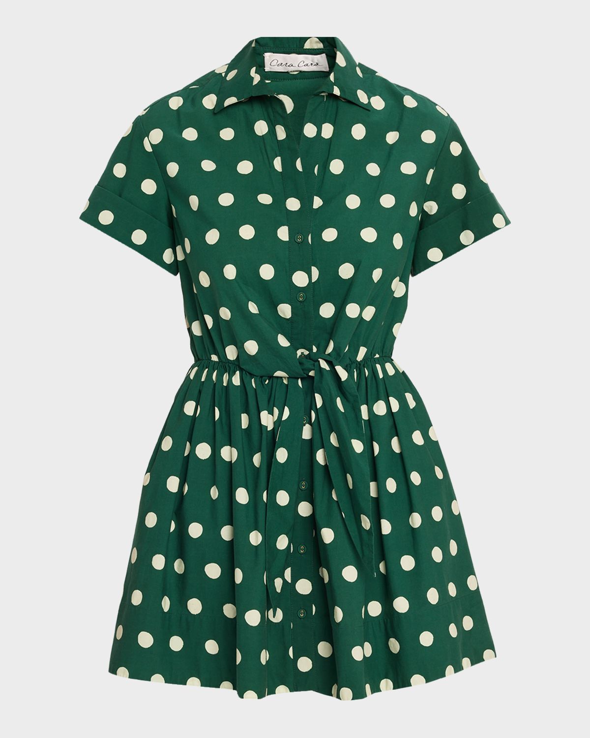 Cara Cara Asbury Floral Tie Mini Shirtdress