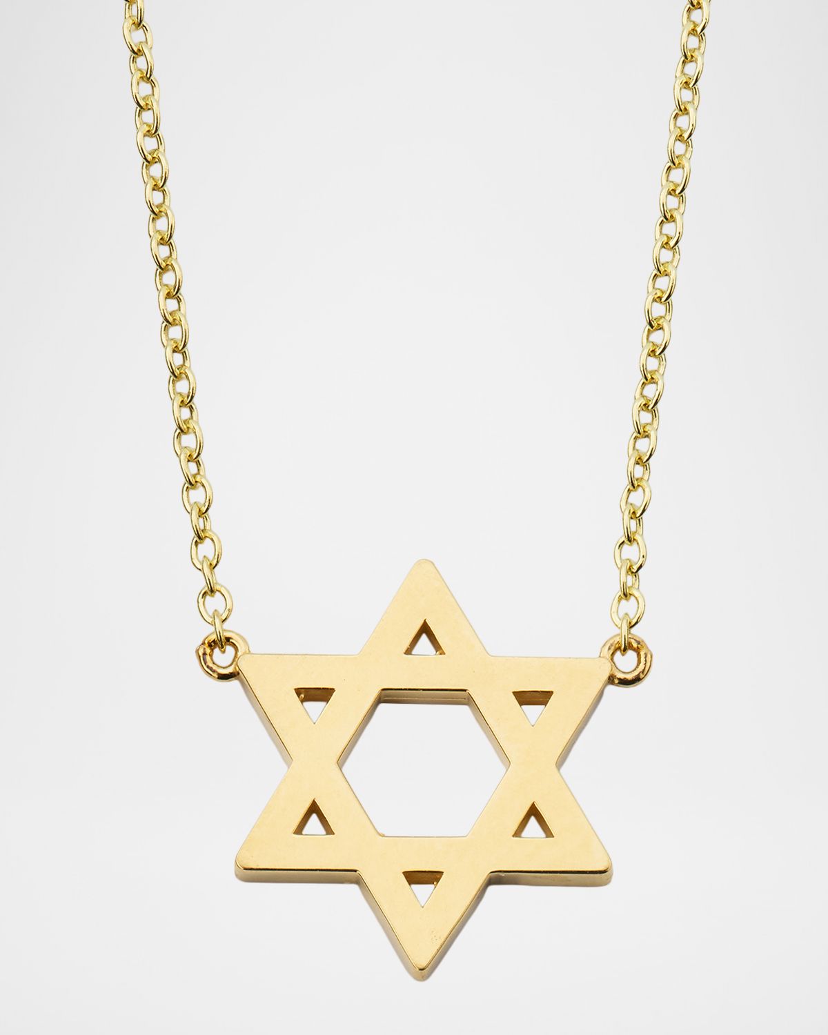 Jennifer Meyer 18K Yellow Gold Star of David Pendant Necklace