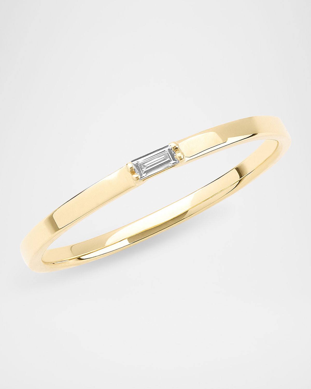 LANA Solo Baguette Diamond Ring
