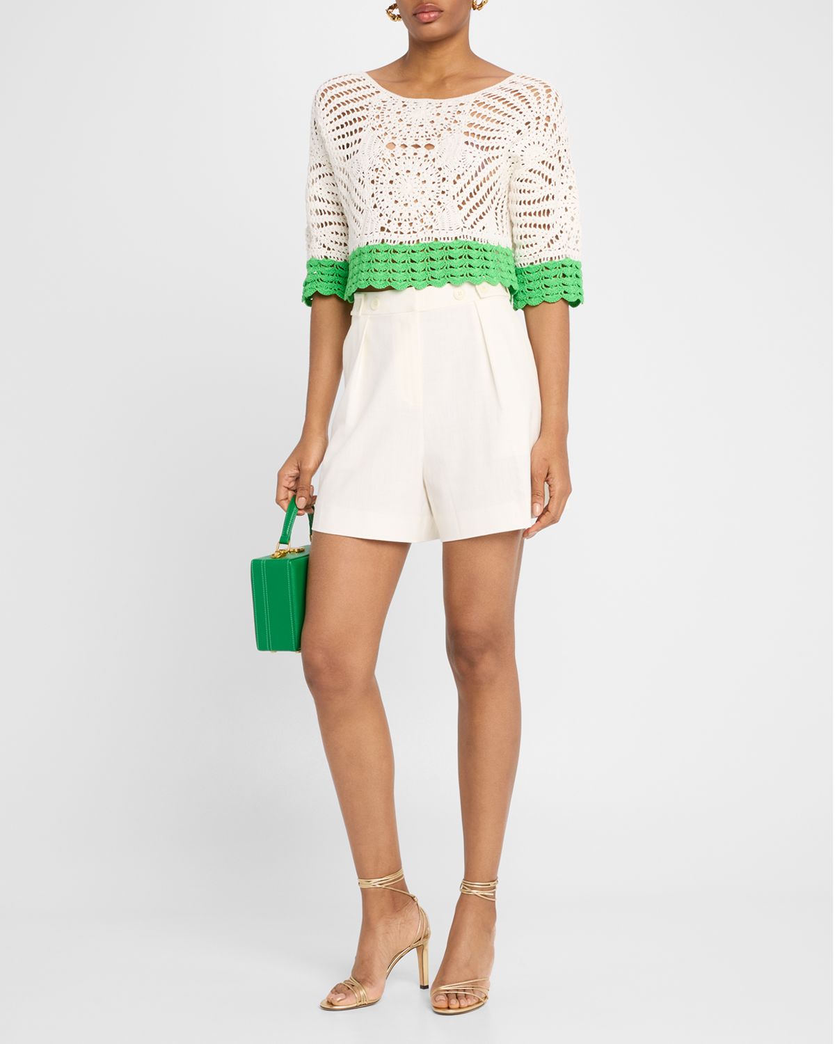 Ramy Brook Kristina Cropped Crochet Top