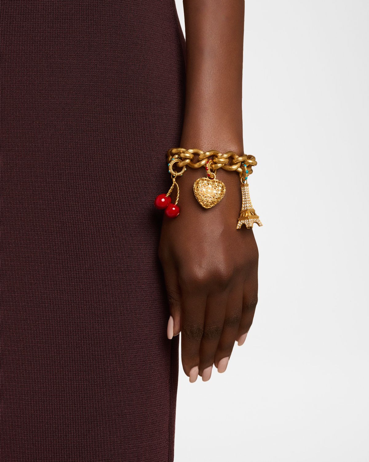 Valentino Garavani Chez Valentino Bracelet in Metal, Enamel and Swarovski Crystals